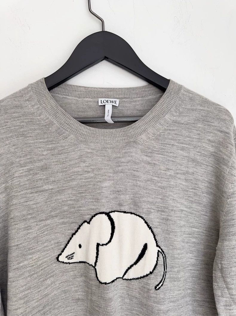 Loewe LOEWE Pure Wool Mouse Knitted Sweater, XS Size Size XS / US 0-2 / IT 36-38 - 2 Thumbnail