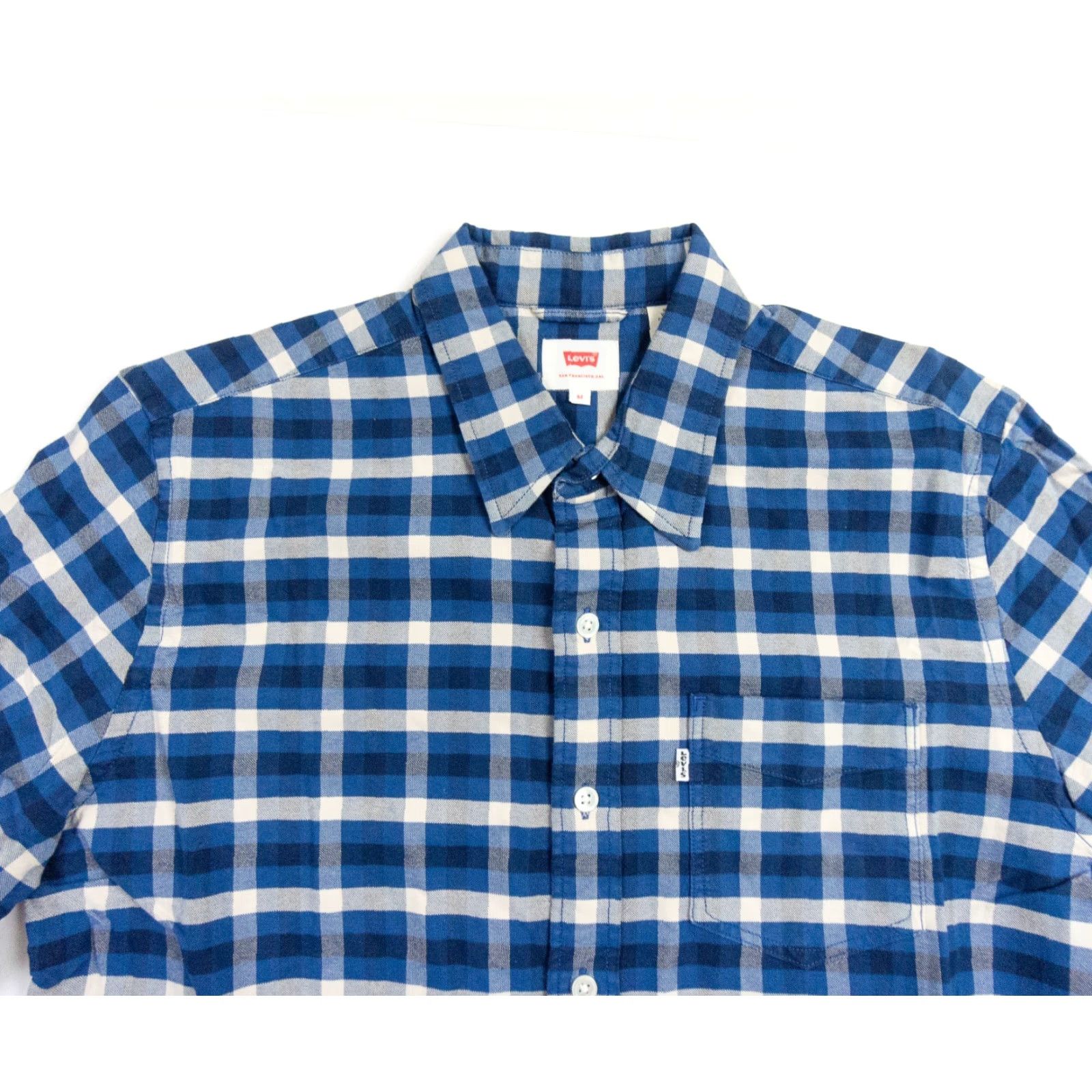 Levi's VINTAGE Levi's Men's Oxford Shirt Long Sleeve Button Up Plaid Cotton Casual Workwear Size US M / EU 48-50 / 2 - 2 Thumbnail