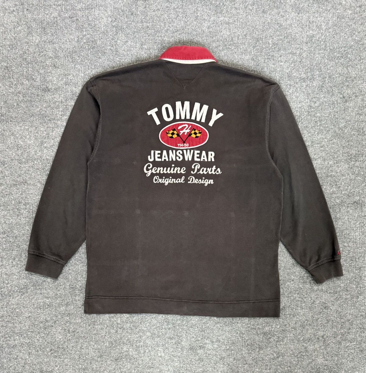 Tommy Hilfiger Vintage Tommy Hilfiger Checkered Rugby Distressed L Size US L / EU 52-54 / 3 - 5 Thumbnail