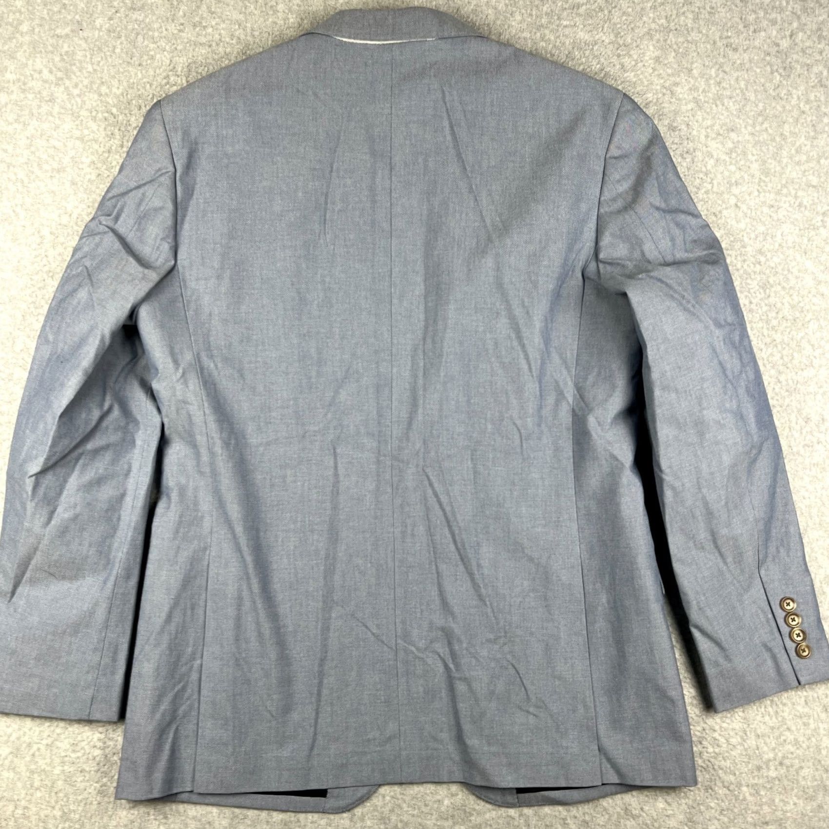 J.Crew J.CREW Carpini Cotton Sport Coat Blazer Mens Blue Suit Jacket - 40R Size 40R - 2 Thumbnail