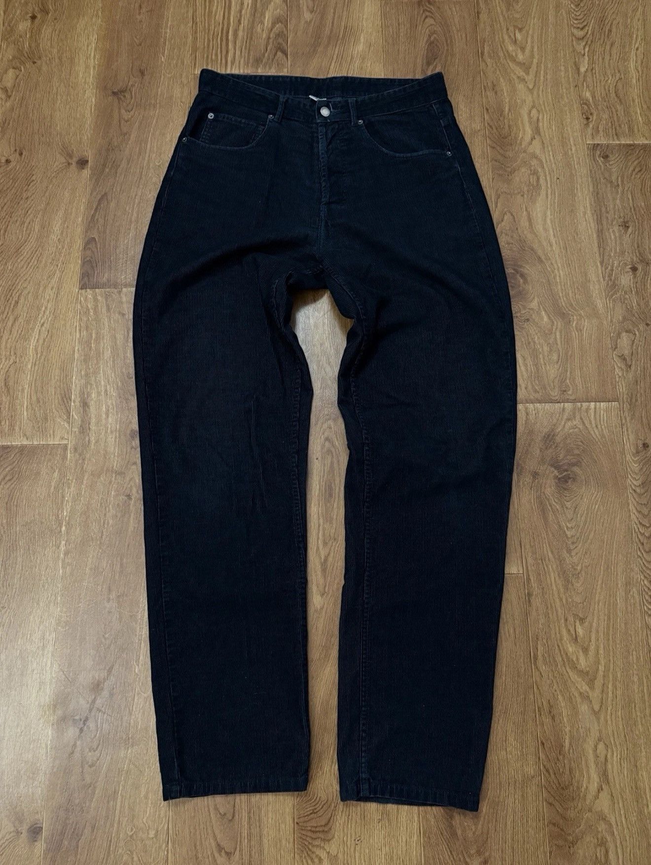 Vintage Corduroy Navy Pants Thomas Burberry Jeans Sz L