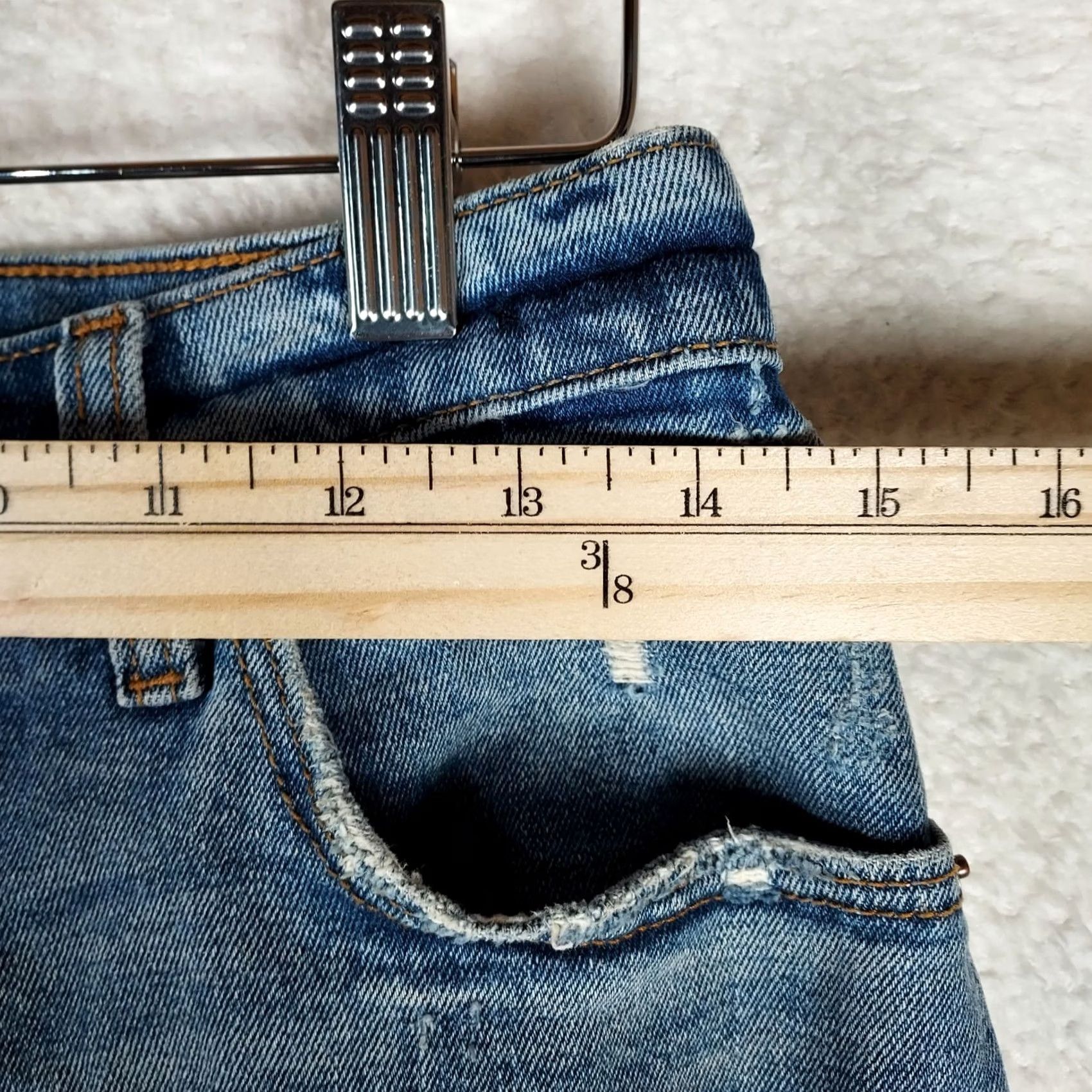 Abercrombie & Fitch Abercrombie & Fitch Curve Love Ultra High Rise Ankle Straight Jeans 28 Blue Denim 5-Pocket Women's Regular High Rise Zip Button Size 28" / US 6 / IT 42 - 7 Thumbnail