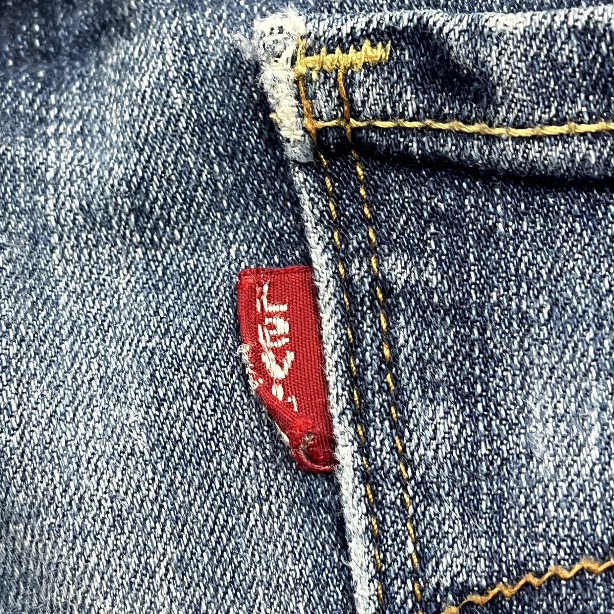 Levi's Levis 505 Straight Cut Distressed Waterless Denim Tears Art Size US 36 / EU 52 - 16 Thumbnail