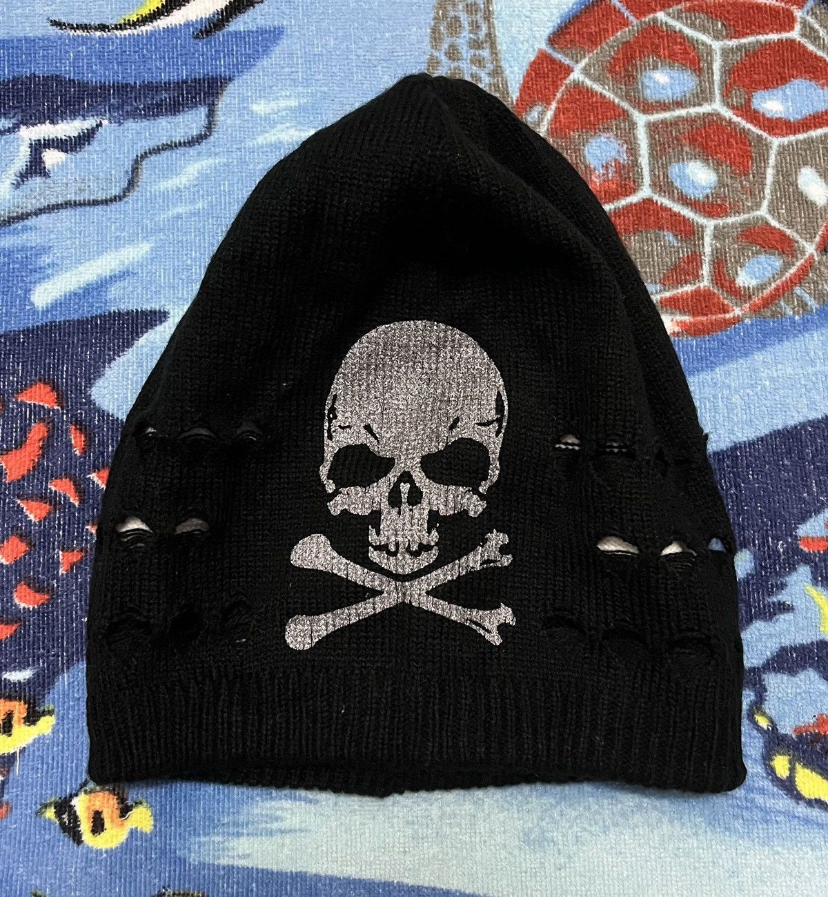 image of Punk Design Skulls Beanies X in Black/White, Men's