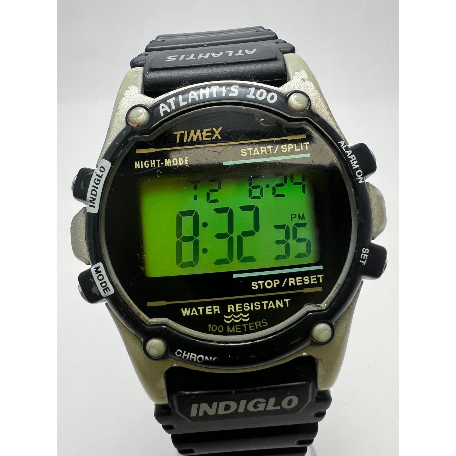 Timex Vintage Timex Atlantis 100 Mens Chronograph Indiglo watch Size ONE SIZE - 1 Thumbnail