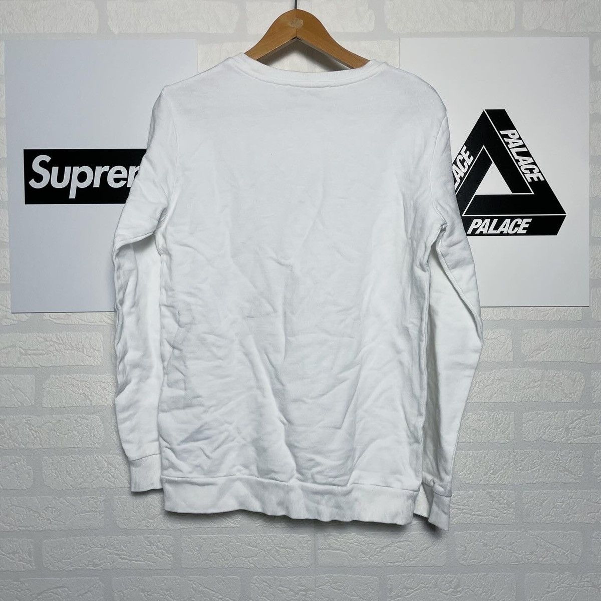 Balmain × Pierre Balmain Pierre Balmain Big Logo White Sweatshirt Size M / US 6-8 / IT 42-44 - 2 Thumbnail