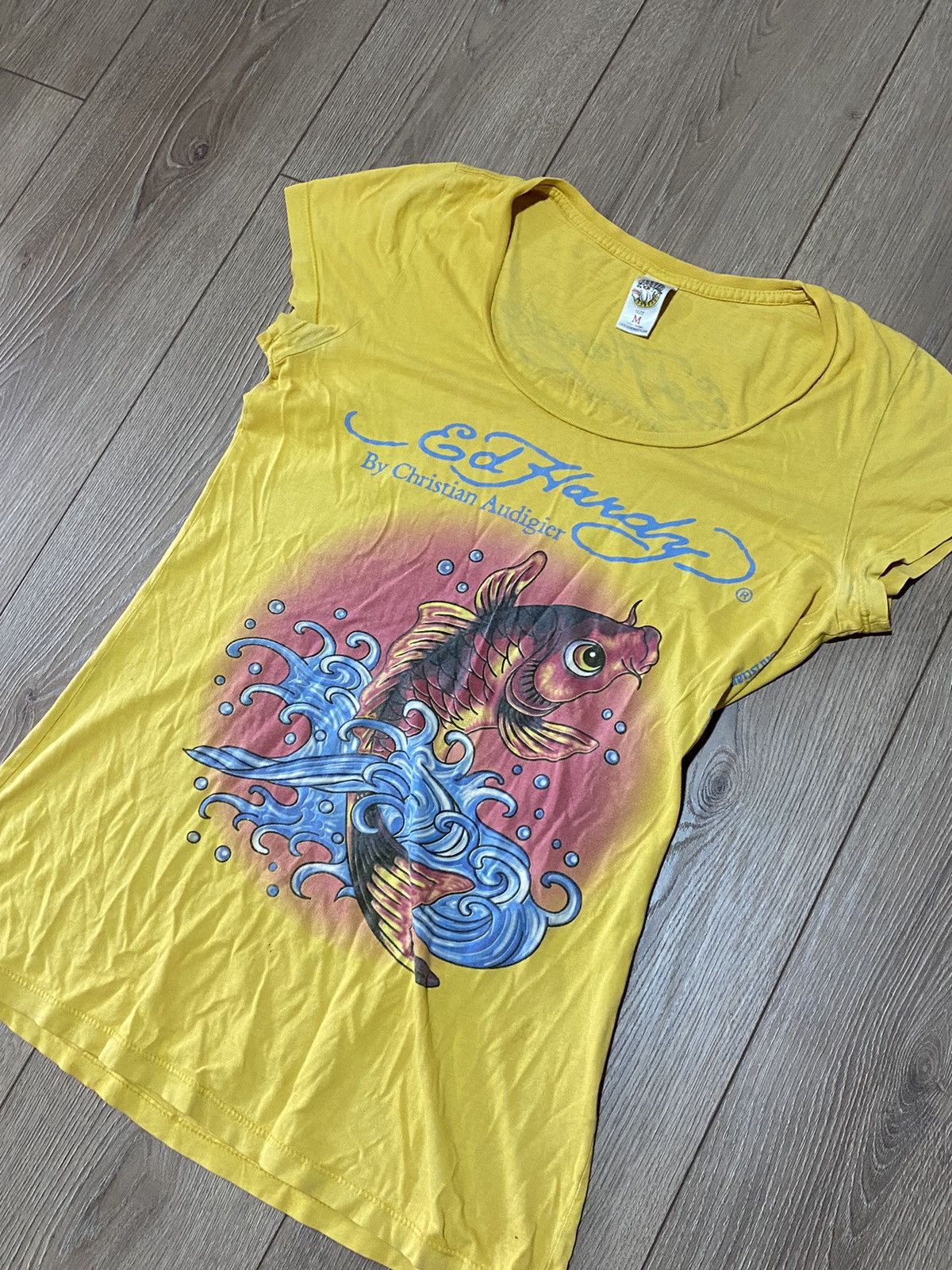Christian Audigier Vintage Ed Hardy Graphic Tee Shirt Size M / US 6-8 / IT 42-44 - 3 Thumbnail