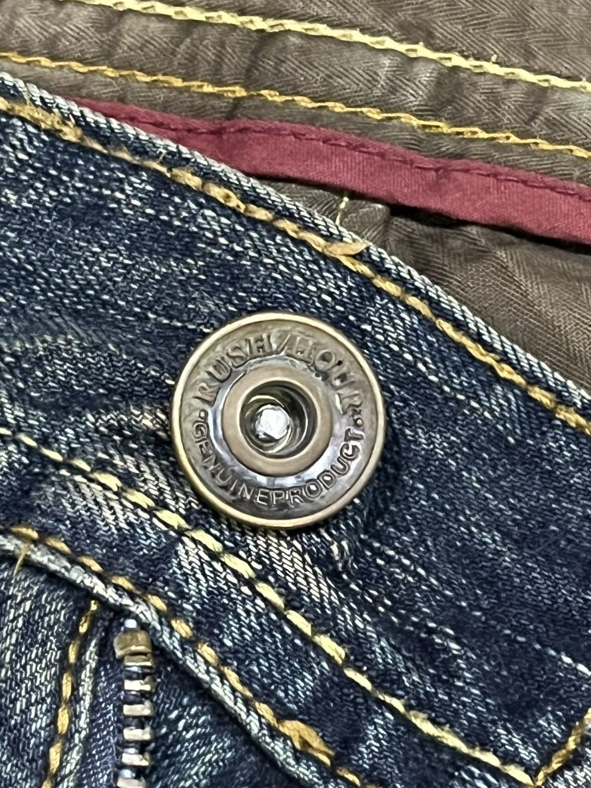 Japanese Brand 🔥Vintage Bush Pants Distressed Rusty Denim Japanese Brand Size US 31 - 7 Thumbnail