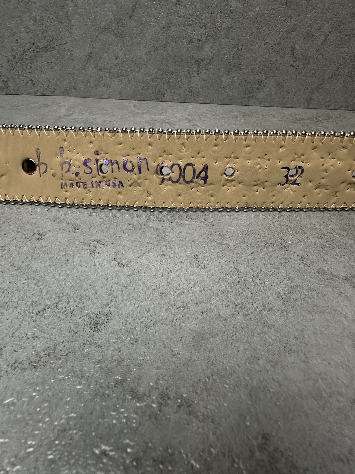 B.B. Simon BB Simon Swarovski Cross Belt Size 32 - 9 Thumbnail