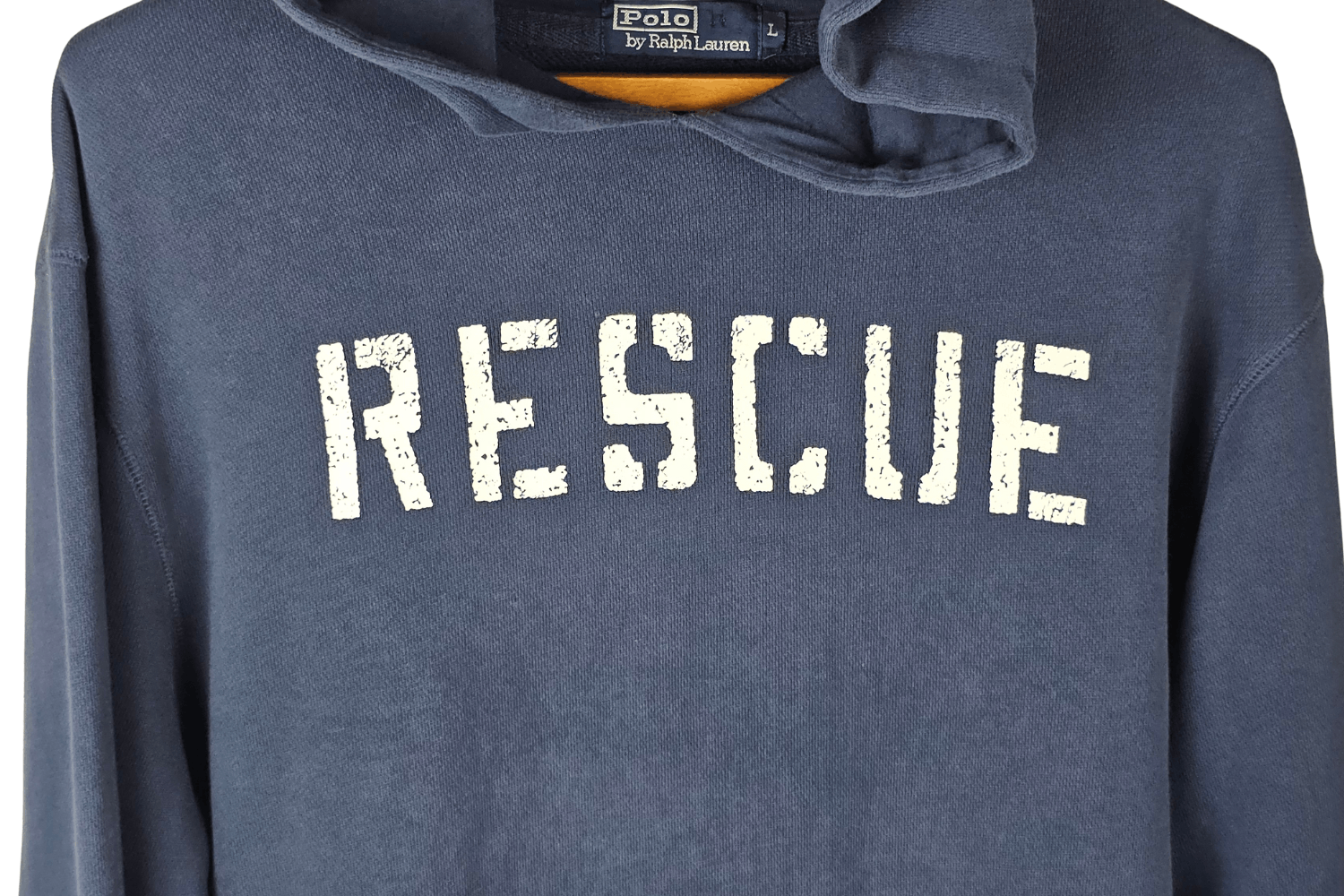 Polo Ralph Lauren Polo RL “RESCUE” RL-67 Stencil Hoodie — Navy — Size L Size US L / EU 52-54 / 3 - 4 Thumbnail