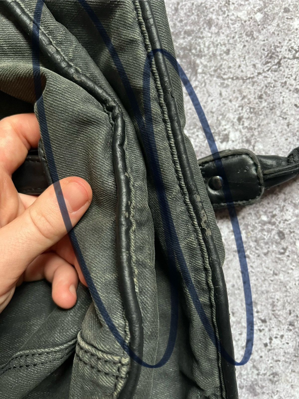 Diesel × Vintage Vintage Diesel Washed Denim Bag Size ONE SIZE - 18 Thumbnail