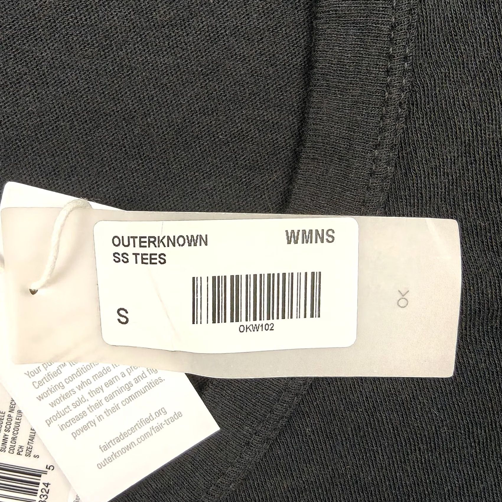 Outerknown Outerknown Shirt Womens Small Black Sunny Scoop Neck Short Sleeve T-Shirt New Size S / US 4 / IT 40 - 4 Thumbnail