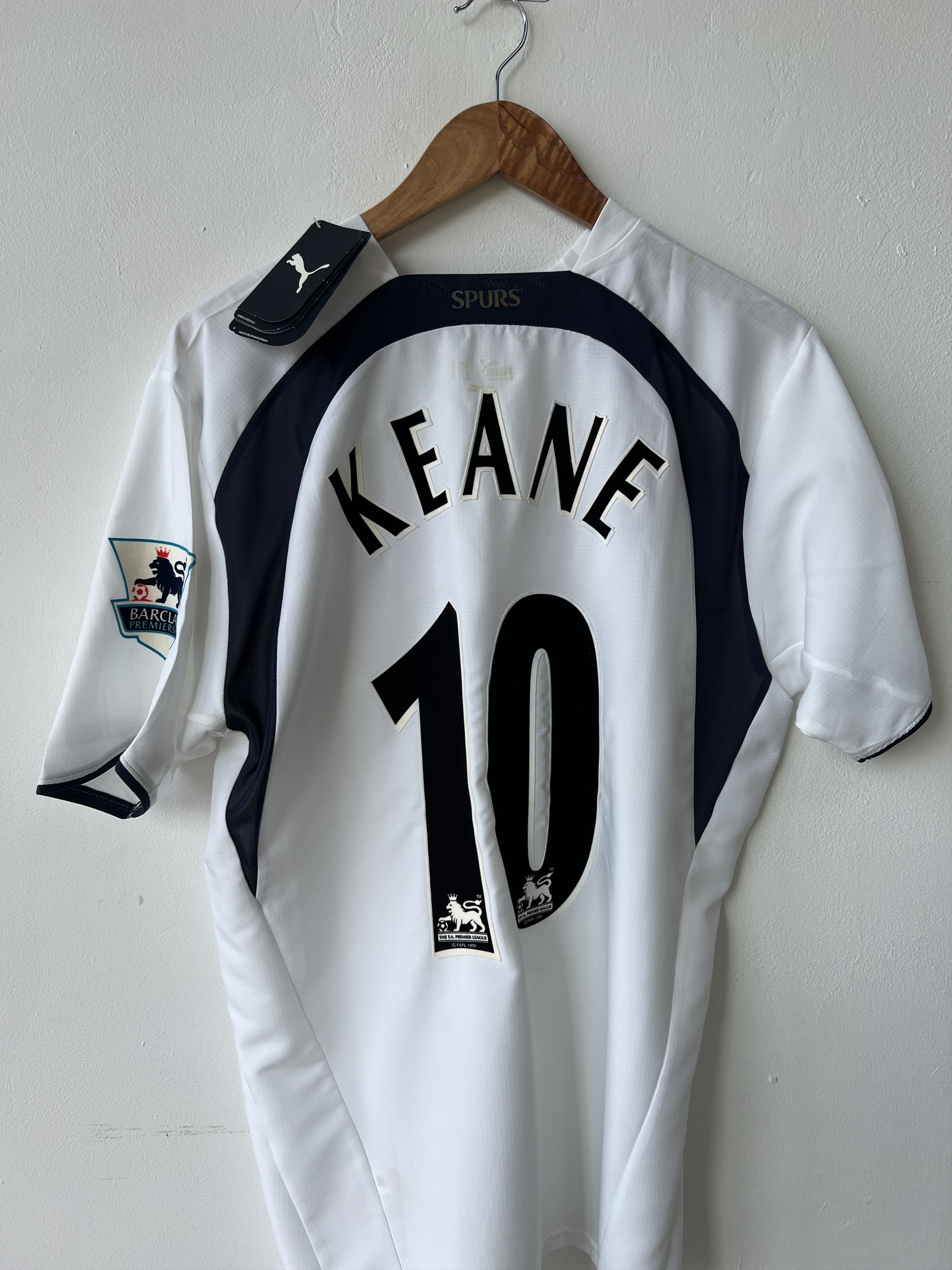 Puma (M fits L) Tottenham Spurs 2006-07 Home Kit Keane #10 (NEW) Size US M / EU 48-50 / 2 - 9 Thumbnail