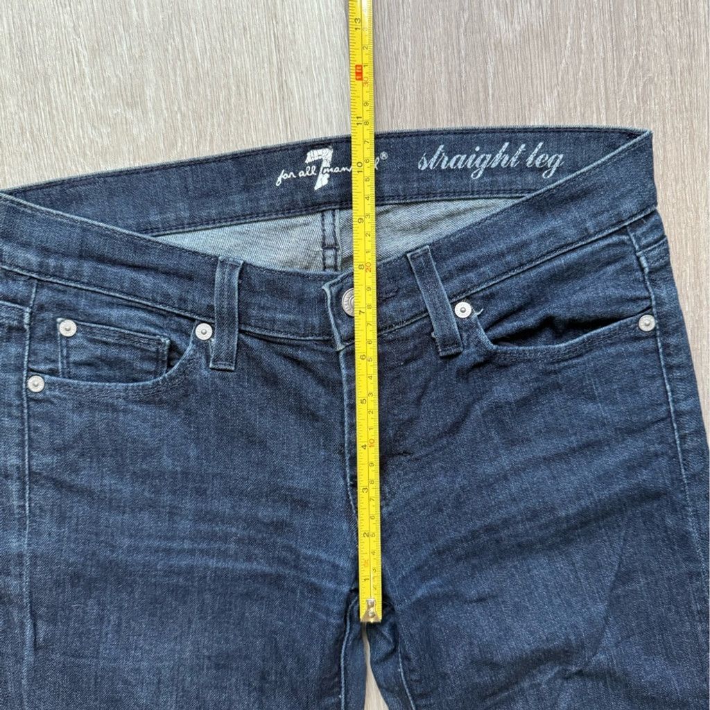 7 For All Mankind 7 For All Mankind Black Straight Leg Jeans Size 26" / US 2 / IT 38 - 12 Thumbnail