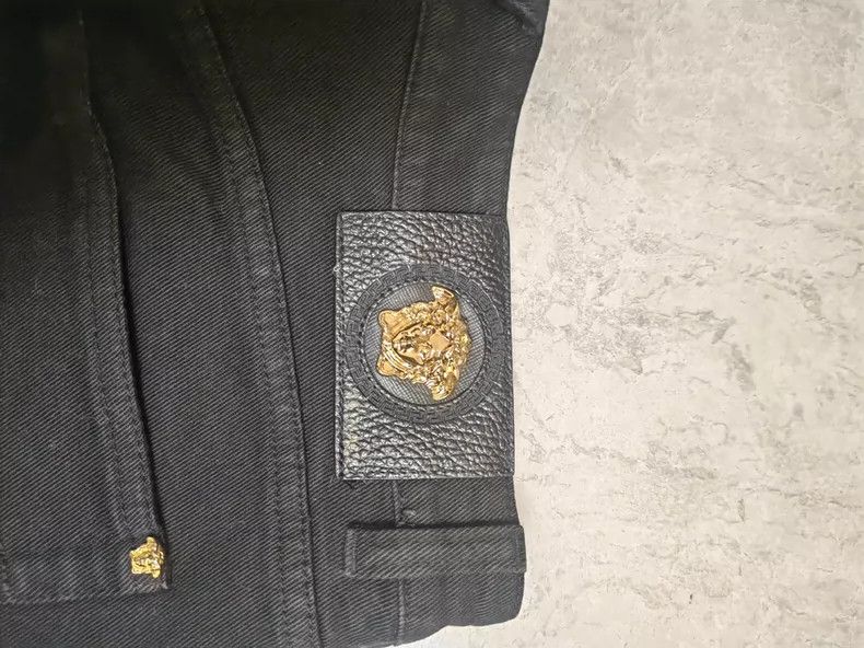 Versace Versace Gold embroidered jeans Size US 31 - 6 Thumbnail