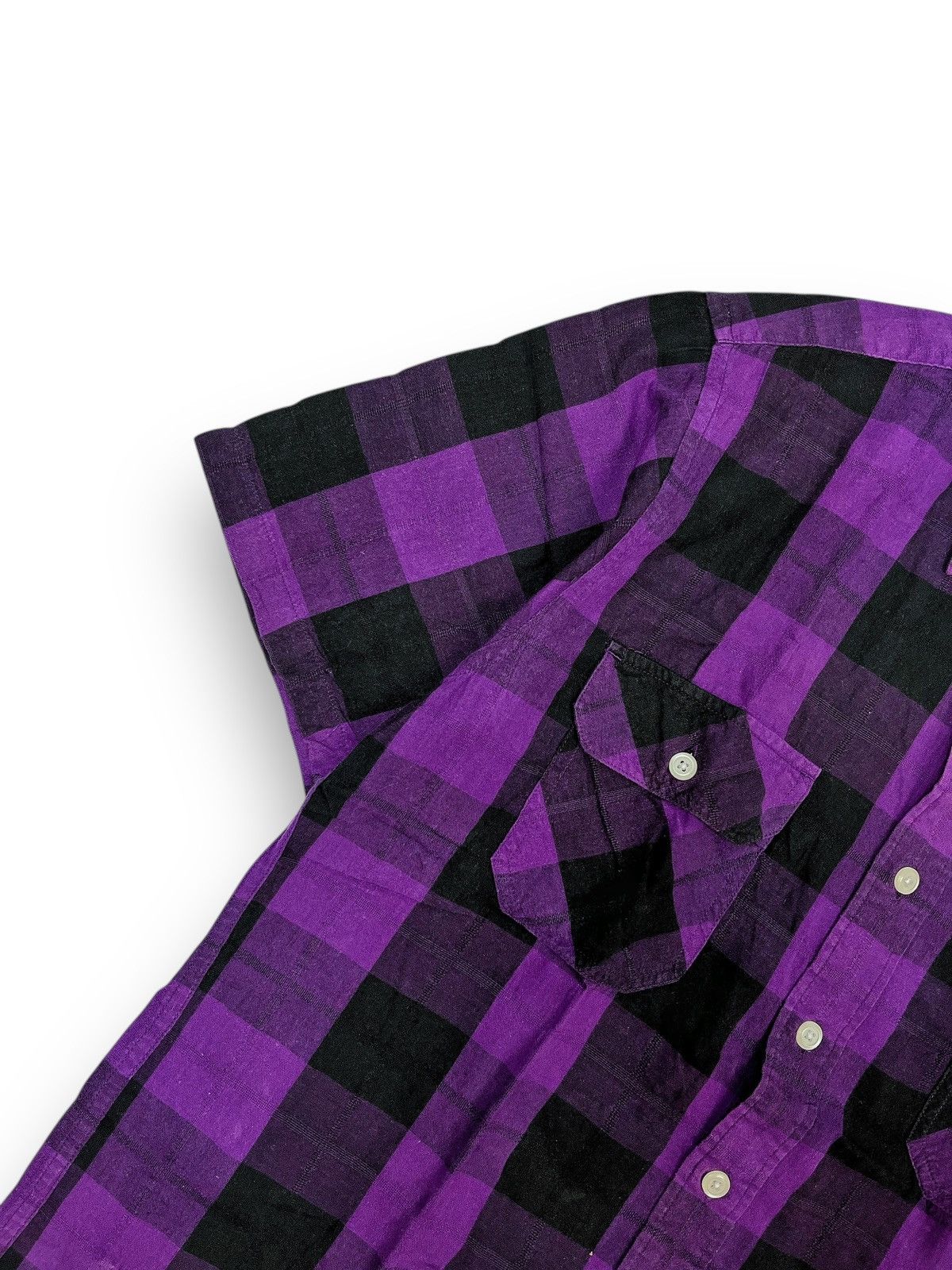 Japanese Brand Anti-Label Double Pocket Plaid Shirt Size US L / EU 52-54 / 3 - 4 Thumbnail