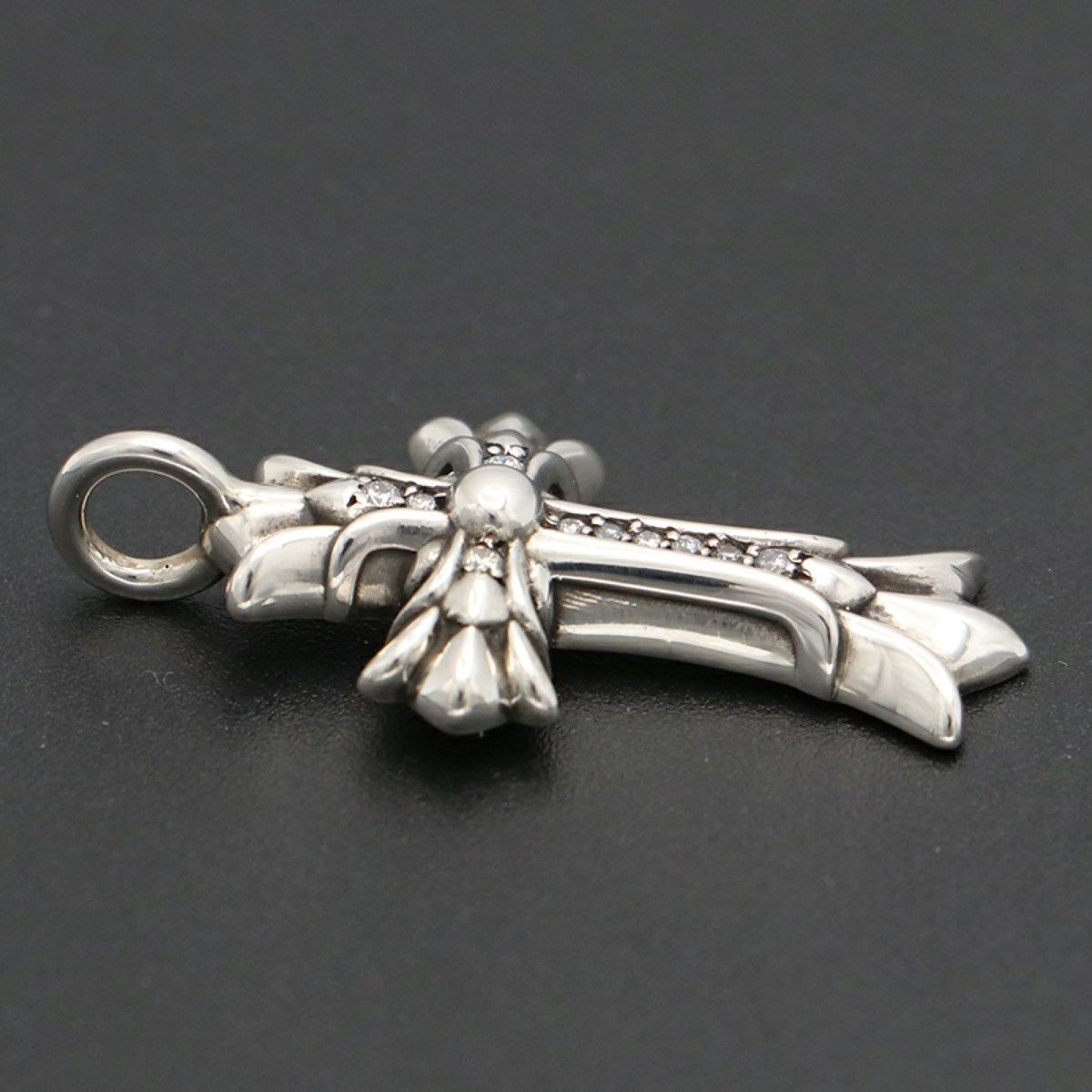 Chrome Hearts Chrome Hearts Diamond Double Ch Cross pendant necklace charm Size ONE SIZE - 4 Thumbnail