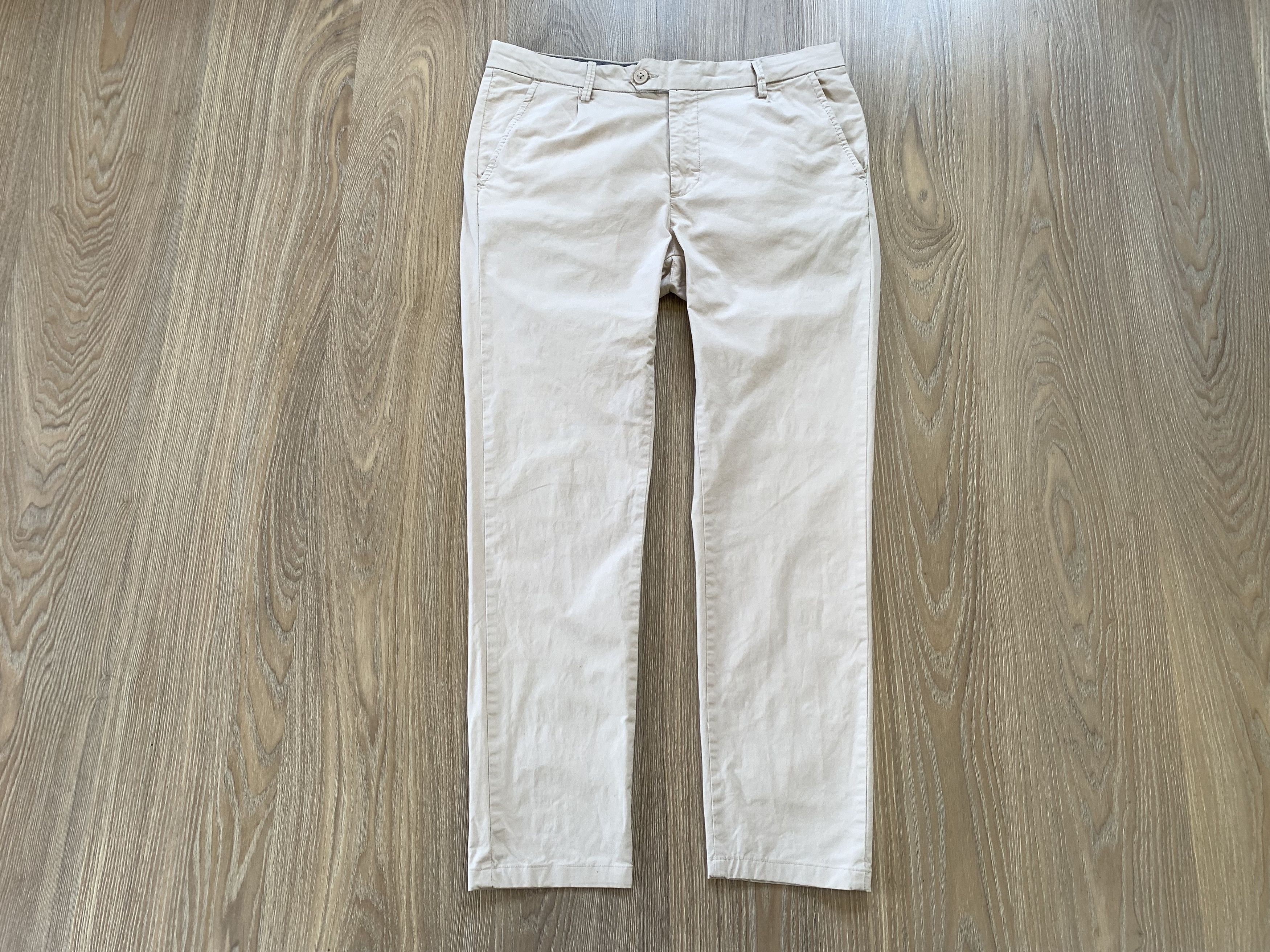 Other Lawrence Grey New York Men's Beige Trousers Pants Size US 34 / EU 50 - 2 Thumbnail