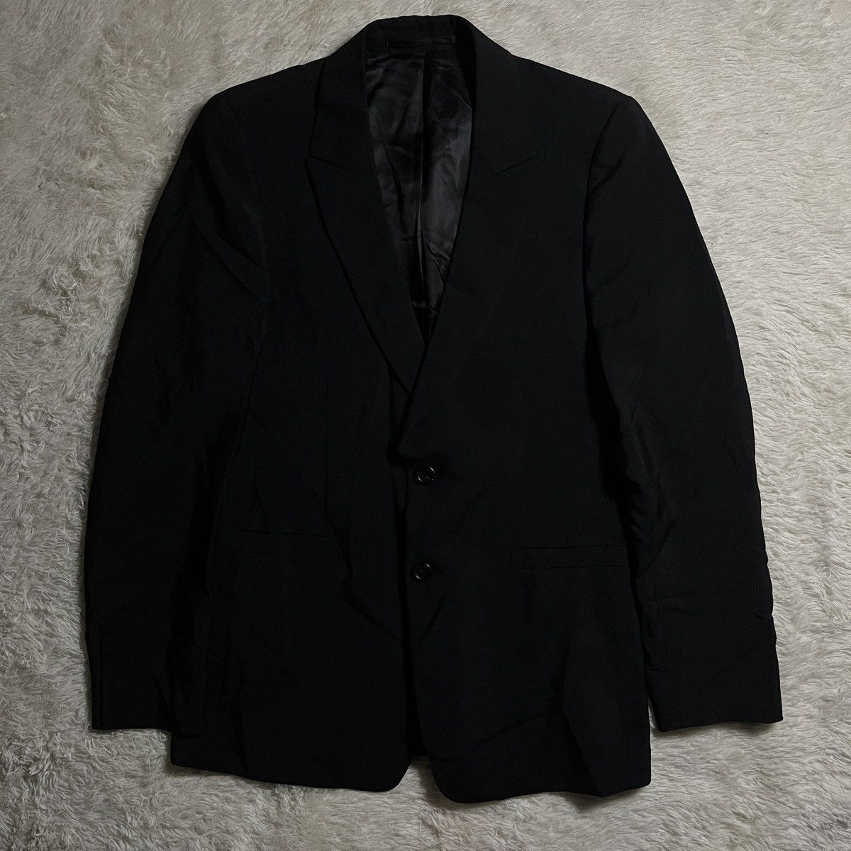 Prada Prada Black Wool Single-Breasted Blazer Coat Size 40R - 1 Thumbnail