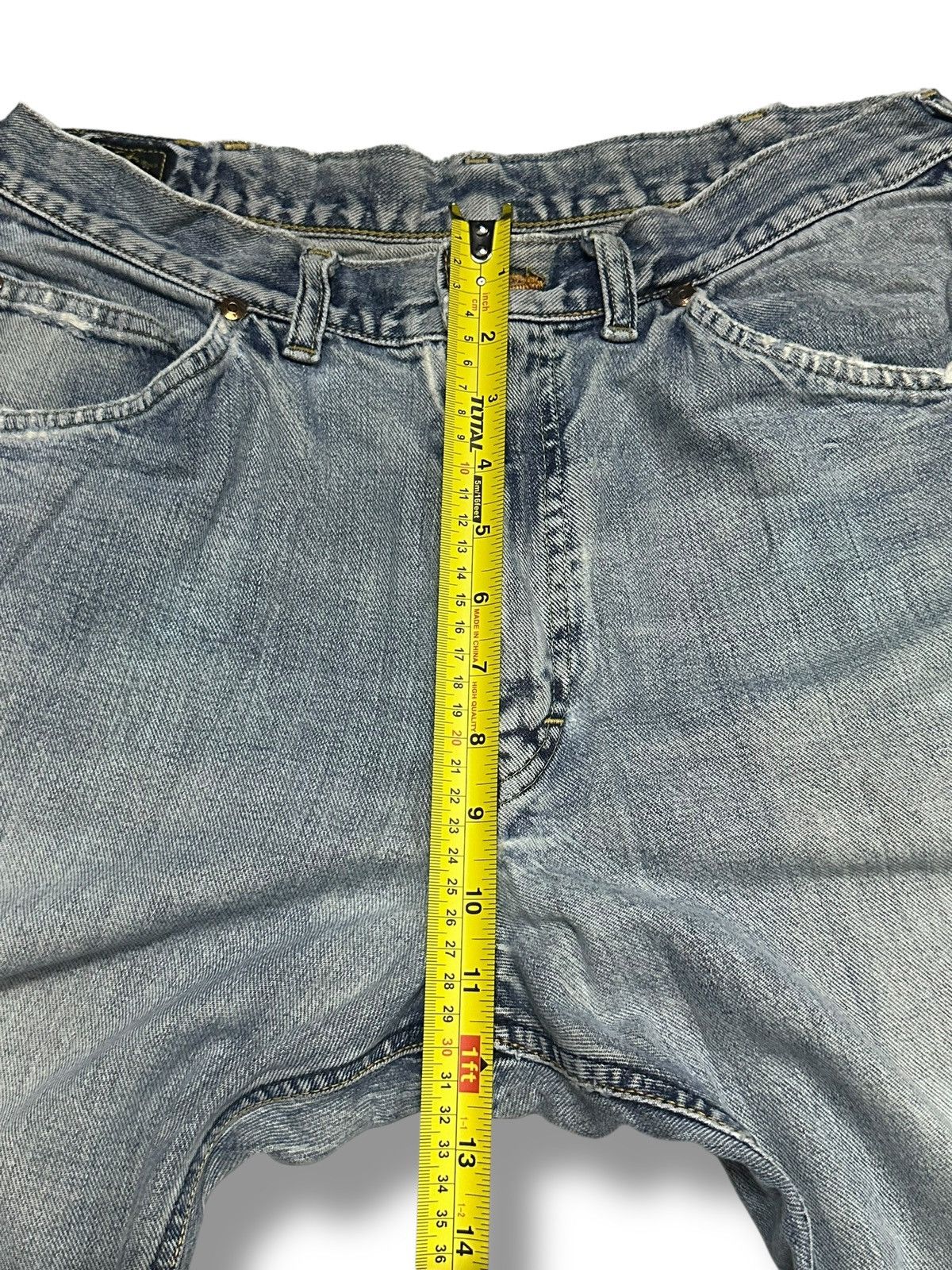 Vintage Lee Distressed Jeans Baggy Loose Style Faded Wash