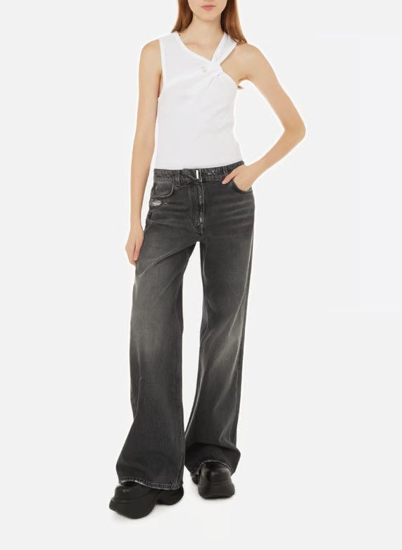 Givenchy o1y0925 Denim Pant in Black Size 28" / US 6 / IT 42 - 2 Thumbnail