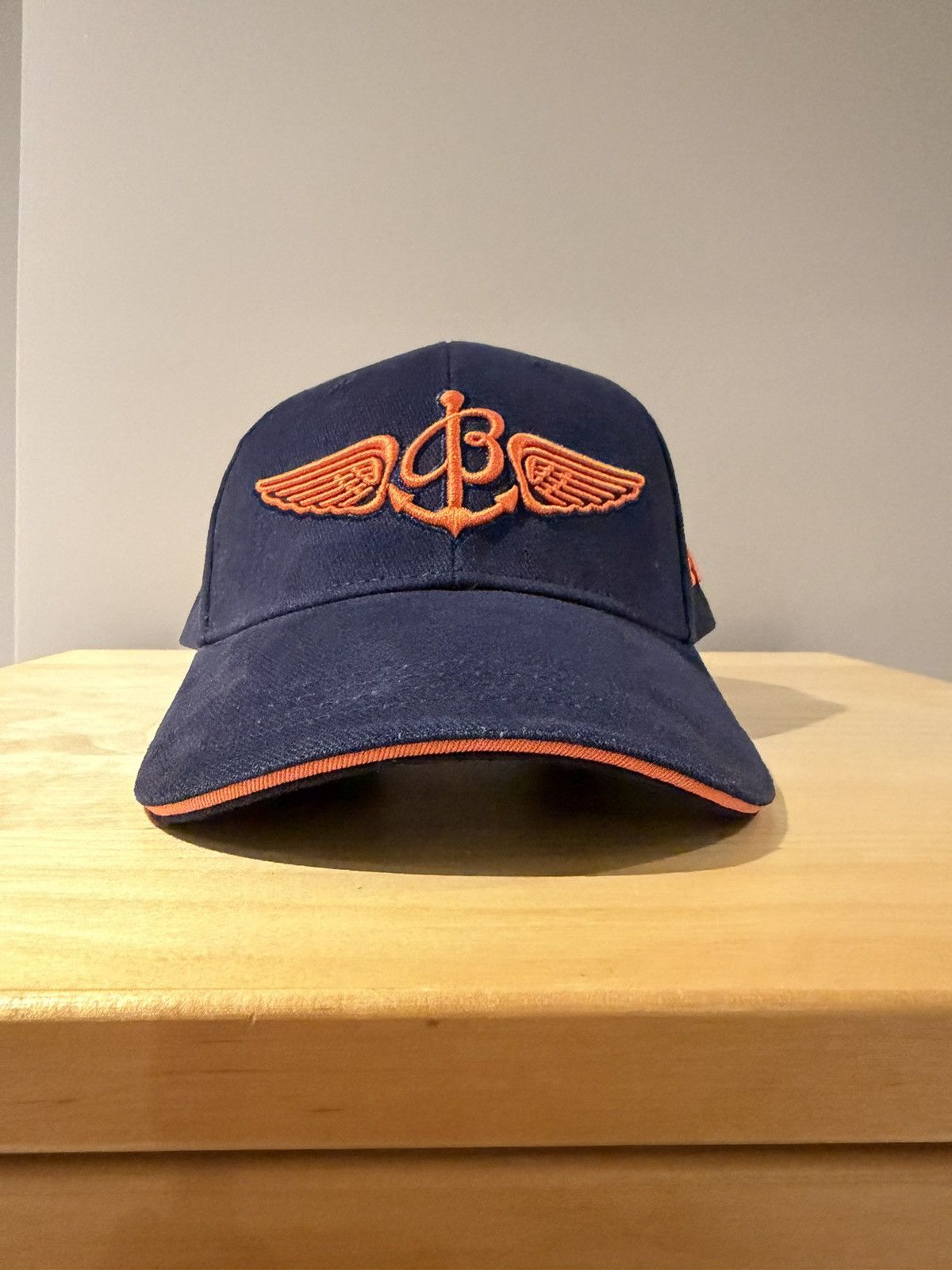 Breitling BREITLING navy and orange embroidered cap Size ONE SIZE - 1 Thumbnail