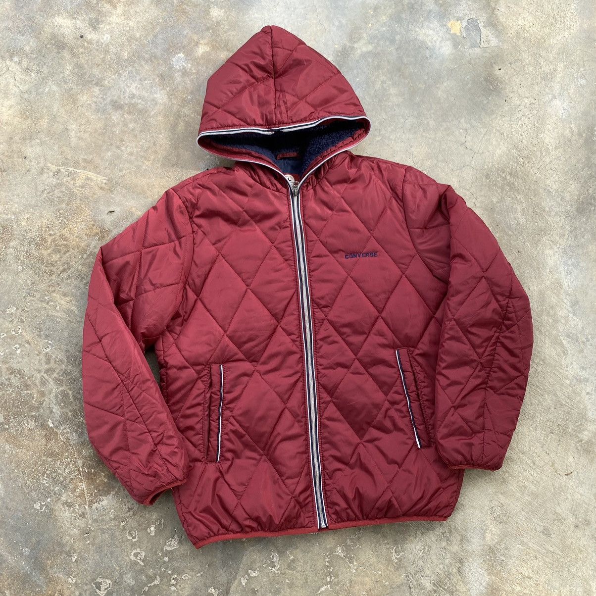 20471120 × Converse Converse Puffer Jacket Hooded Nice Design Size US M / EU 48-50 / 2 - 1 Thumbnail