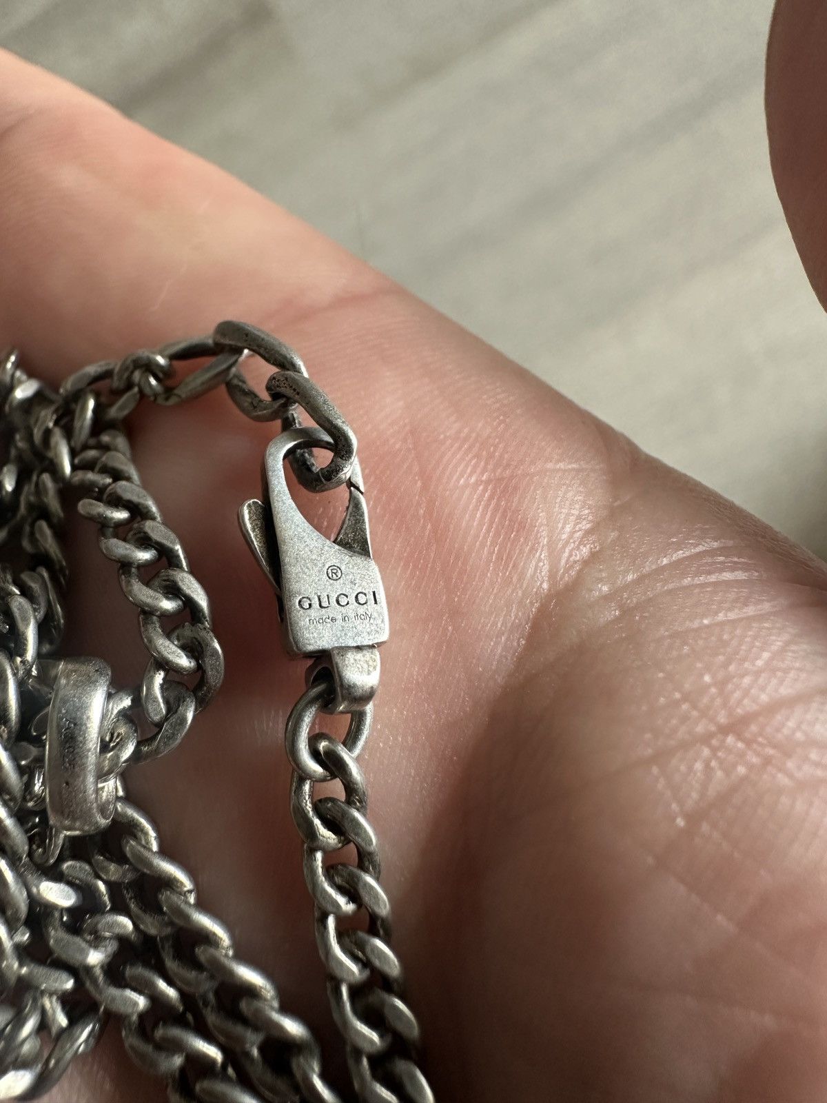 Gucci Gucci Silver Tag Necklace 21.5 in Size ONE SIZE - 8 Thumbnail