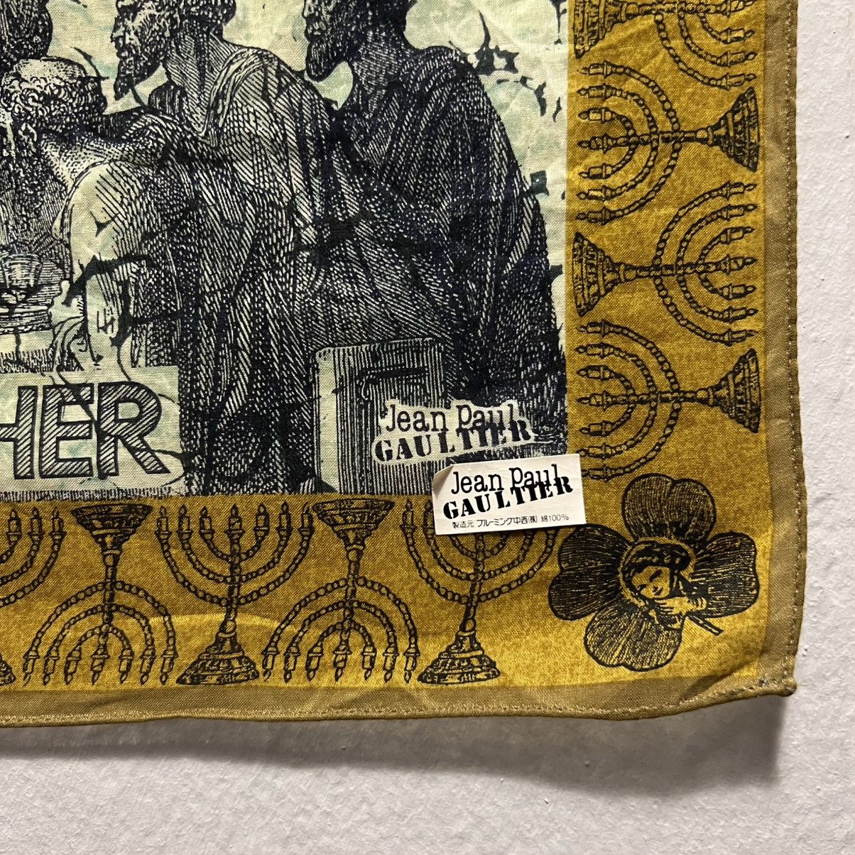 Jean Paul Gaultier Jean Paul Gaultier “The Last Supper” Scarf Size ONE SIZE - 2 Thumbnail