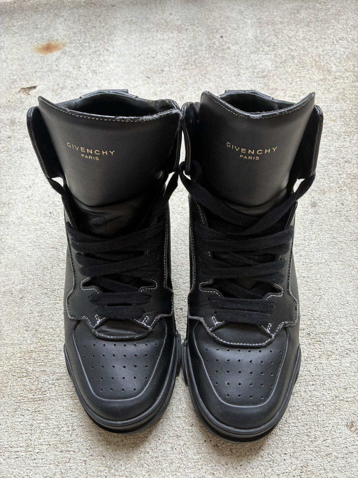Givenchy Tyson Black Leather High Top Sneakers