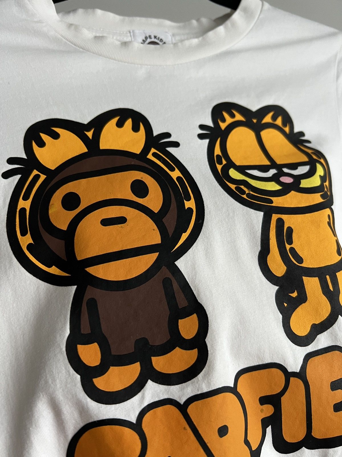 Bape BAPE x Garfield Kids T-Shirr White Authentic Size XXS / US 00 / IT 34 - 6 Thumbnail