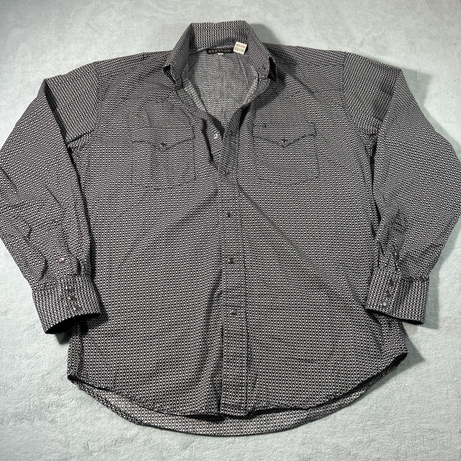 Stetson Stetson Pearl Snap Shirt Mens Medium Long Sleeve Western Size US M / EU 48-50 / 2 - 1 Thumbnail
