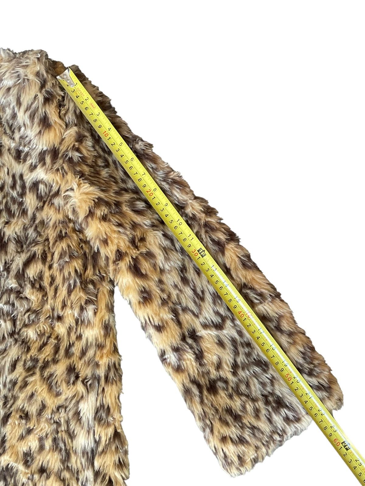 Japanese Brand Vintage Japanese Brand Allover Print Leopard Fluffy Fur Coat Size S / US 4 / IT 40 - 16 Thumbnail