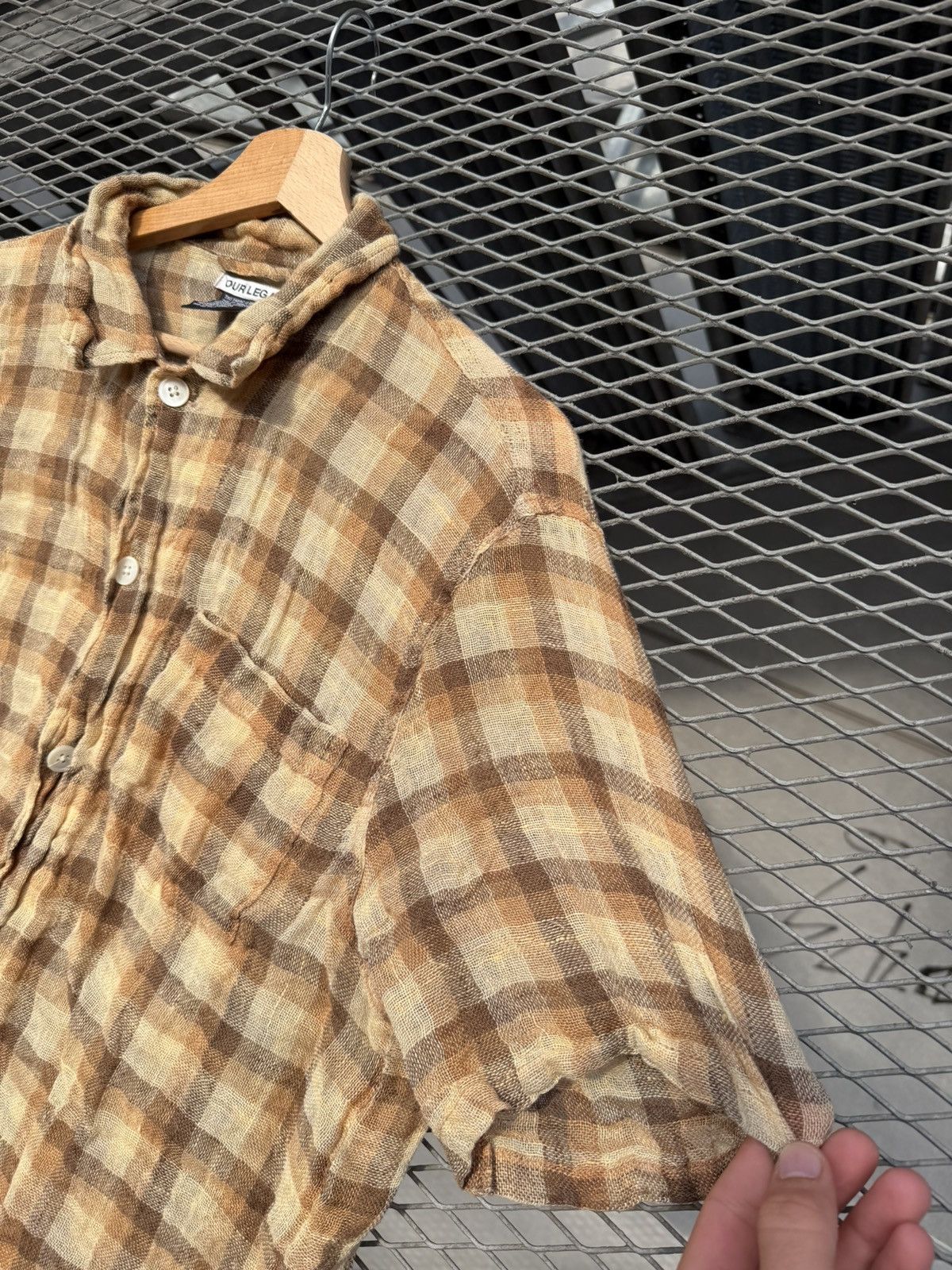 Our Legacy Our Legacy Raw Net Plaid Shirt Size US S / EU 44-46 / 1 - 10 Thumbnail