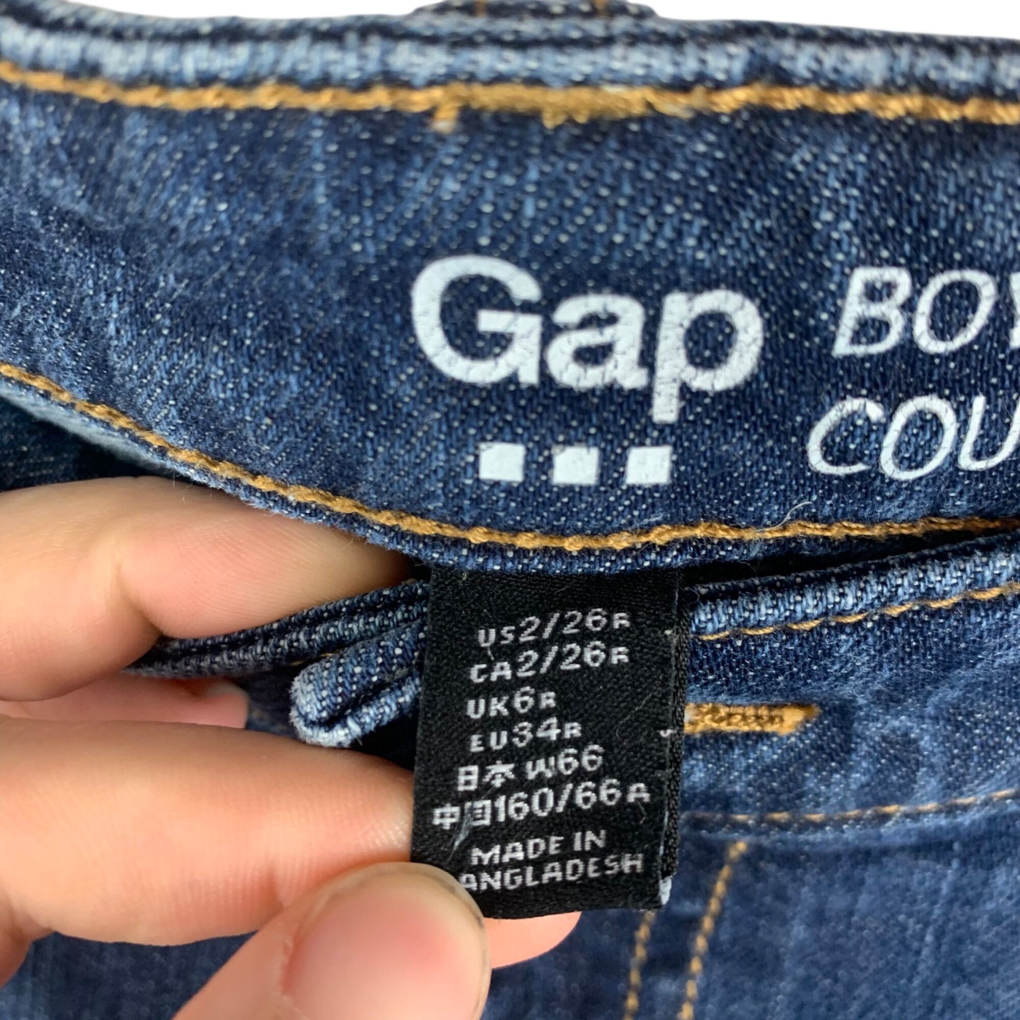 Gap Gap boyfriend cuffed capris fit Womens Jeans size 2 Size 26" / US 2 / IT 38 - 6 Thumbnail