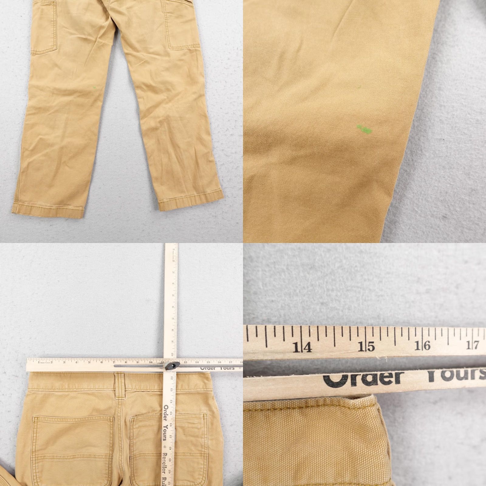 Carhartt Carhartt Pants Mens 31x30 Tan Rugged Flex Double Front Knee Canvas Utility Work Size US 31 - 8 Thumbnail