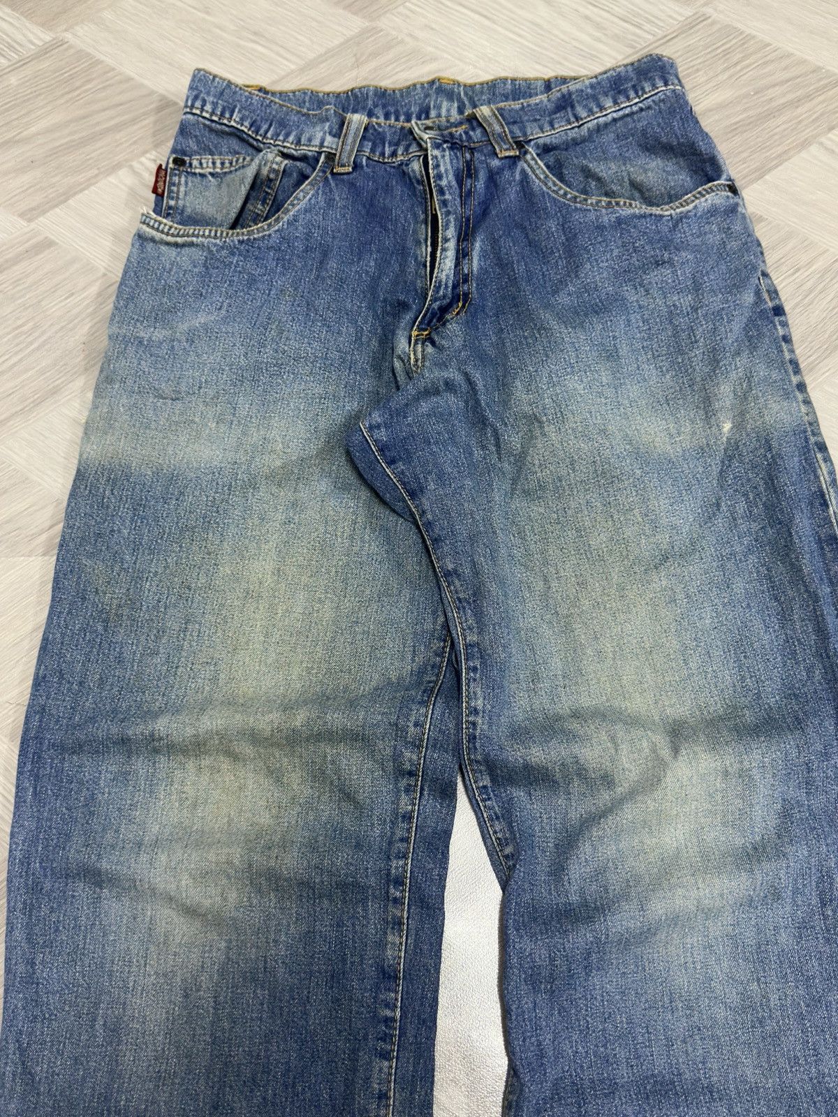 Stussy Vintage Stussy Workwear Denim Distressed Mud Wash Pant Size US 29 - 4 Thumbnail