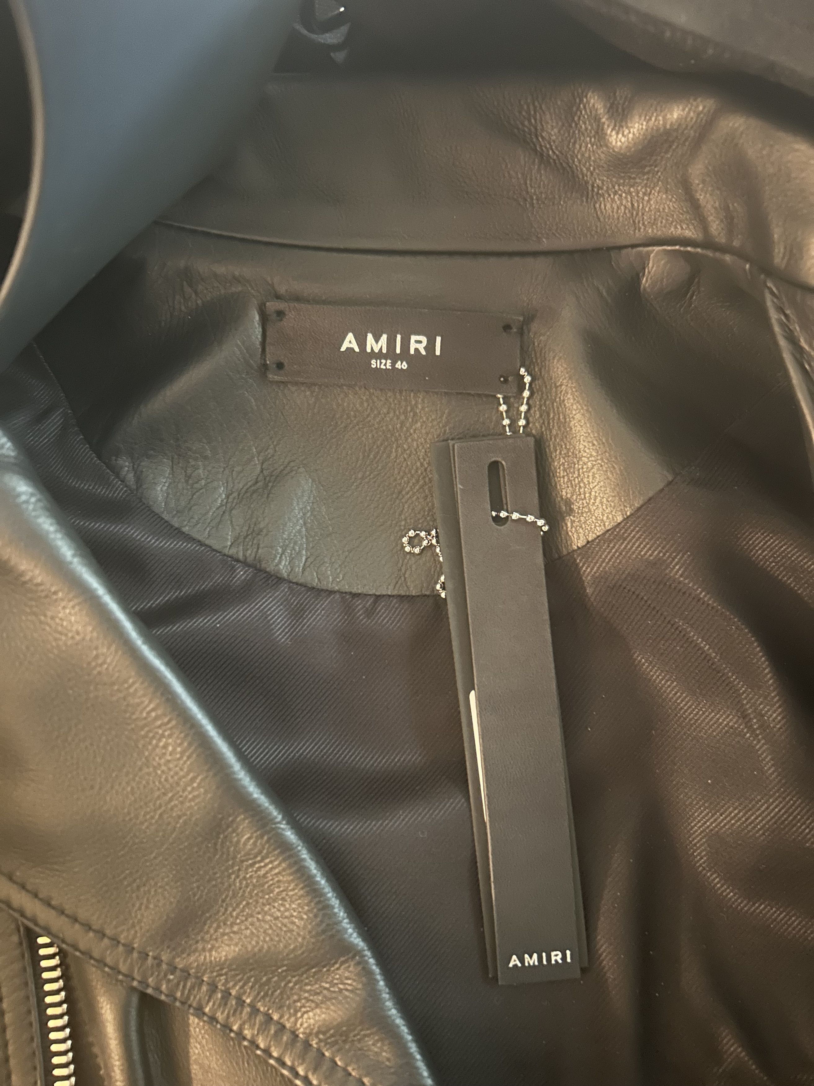 Amiri Leather Biker Size L / US 10 / IT 46 - 9 Thumbnail