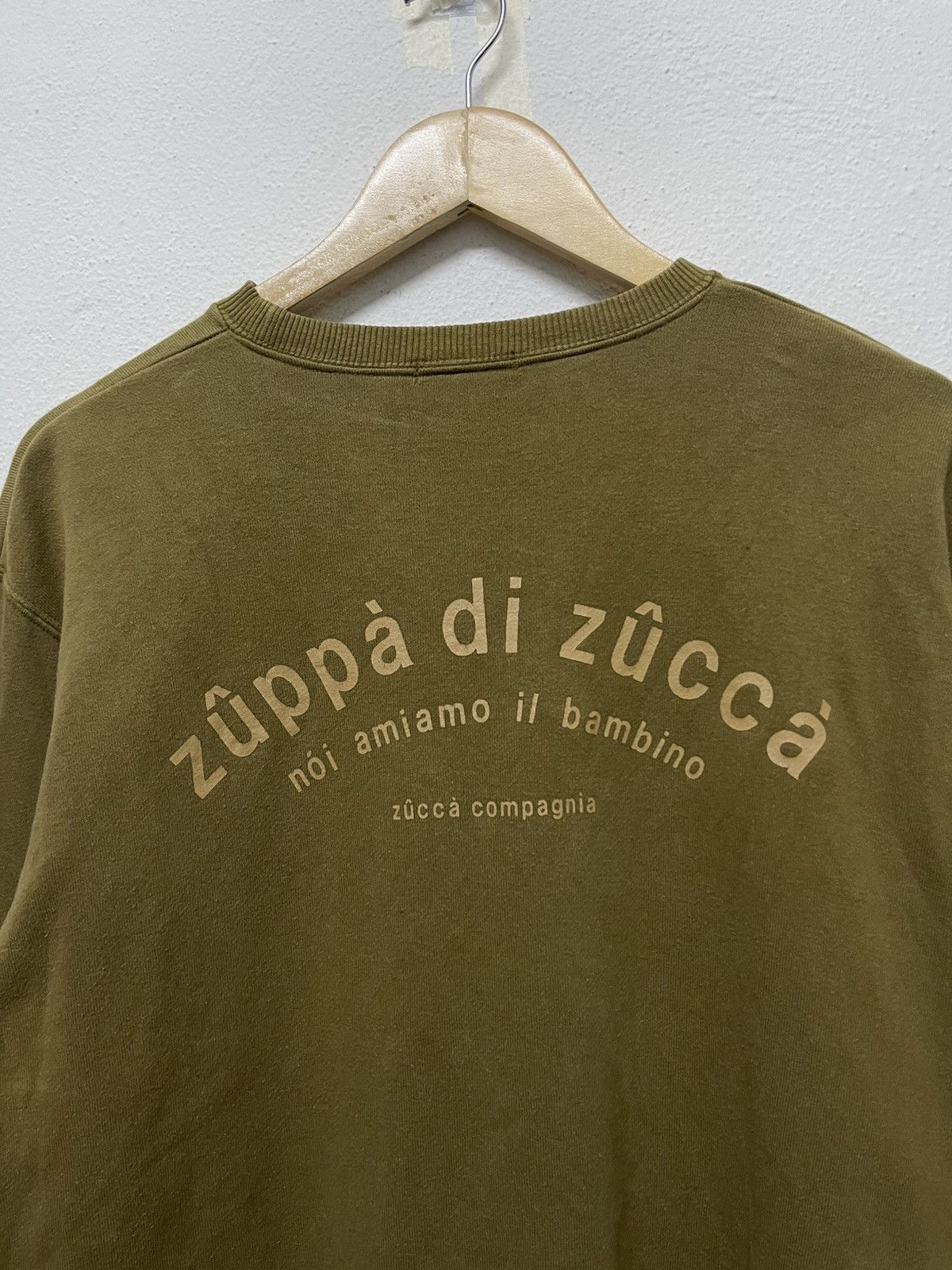 CABANE de ZUCCa × Issey Miyake × Japanese Brand 90s ZUPPA DI ZUCCA ISSEY MIYAKE SPELLOUT CREWNECK Size US M / EU 48-50 / 2 - 10 Thumbnail