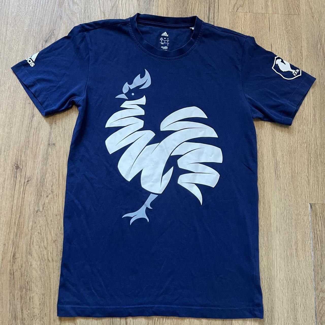Adidas Adidas France National Team navy and white graphic Size US S / EU 44-46 / 1 - 1 Thumbnail