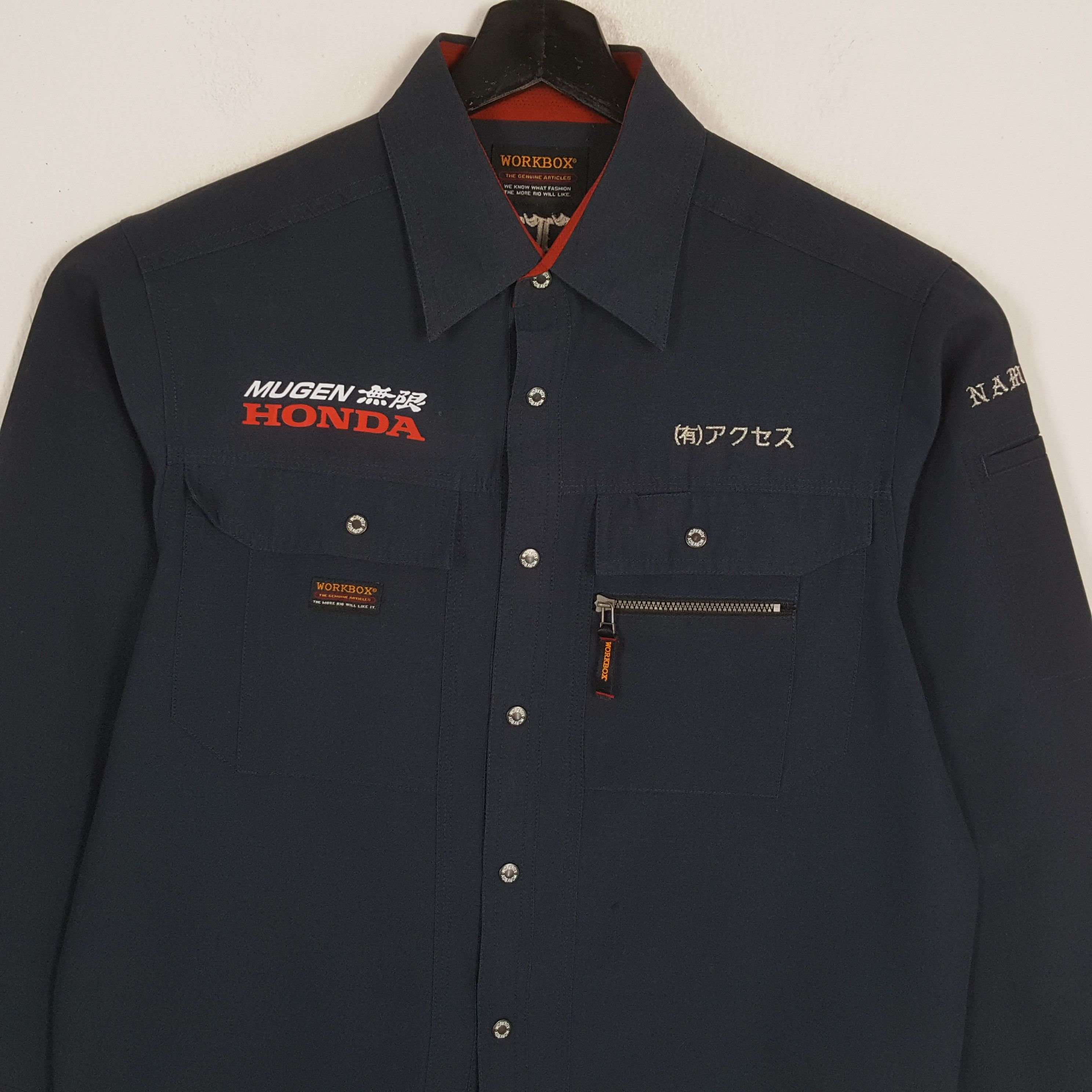 Japanese Brand × Vintage MUGEN HONDA Japanese Motorsports Custom Art Shirt Size US M / EU 48-50 / 2 - 4 Thumbnail