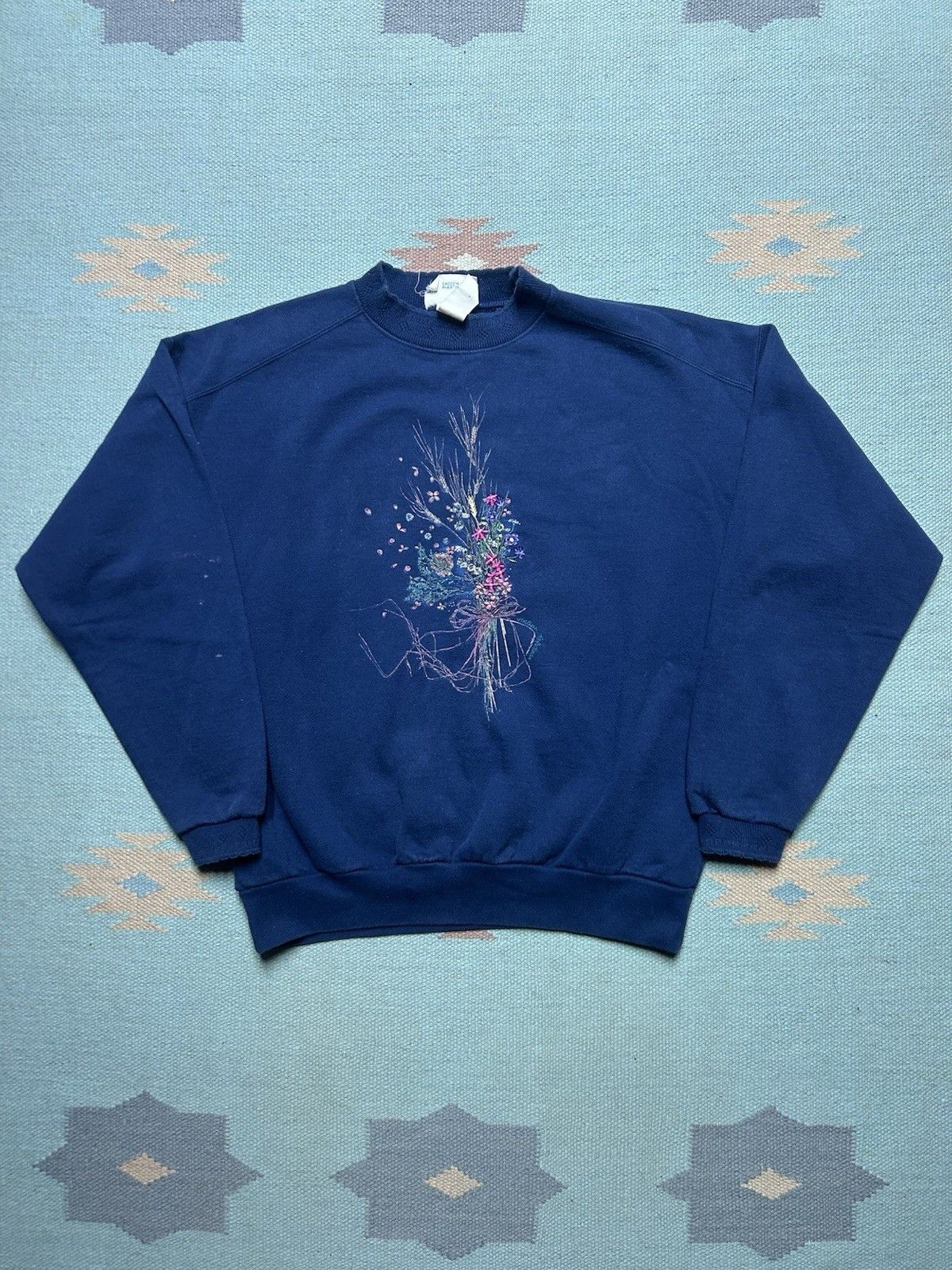 Vintage Vintage sweatshirt northern reflections flowers floral M Size US M / EU 48-50 / 2 - 1 Thumbnail