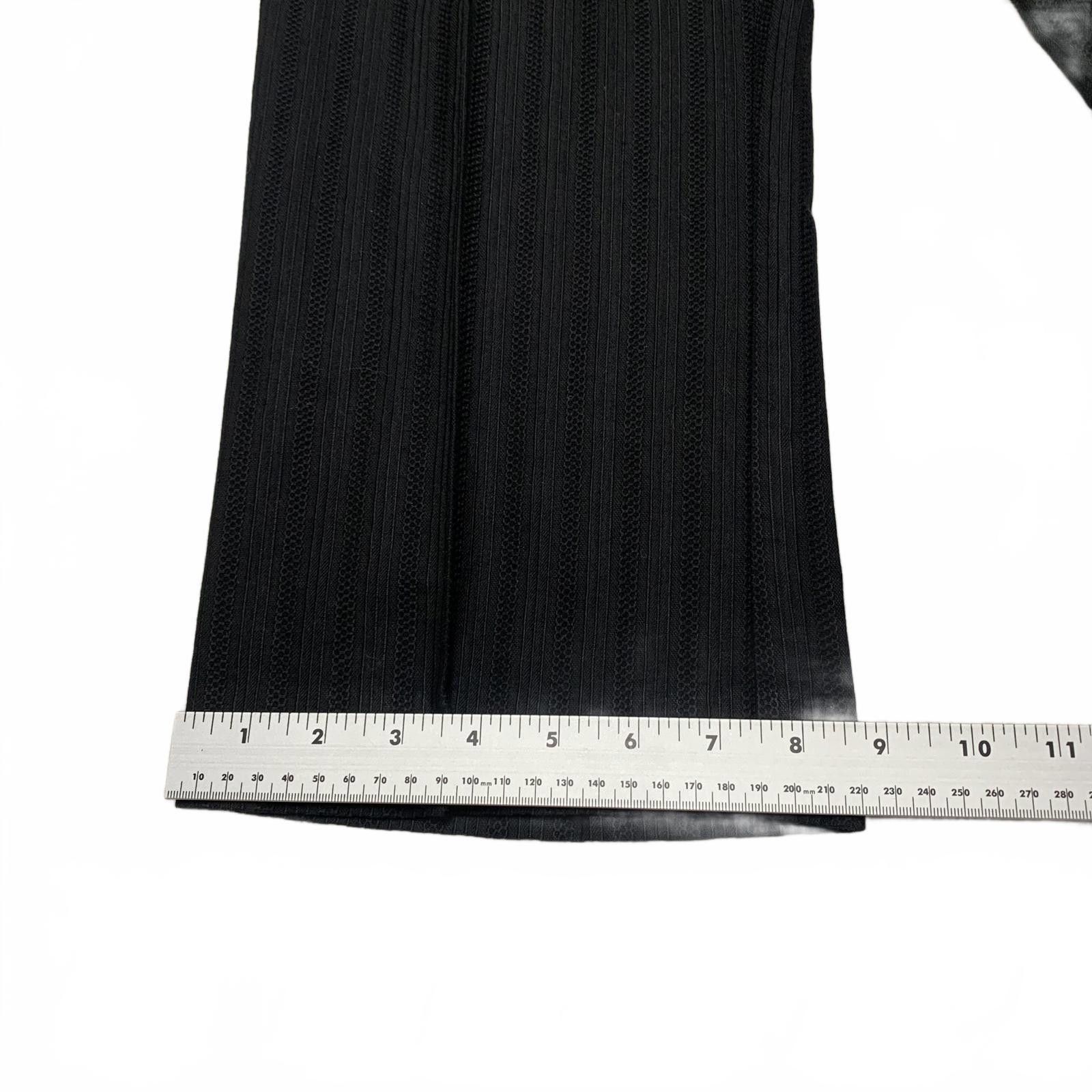 Ann Taylor Ann Taylor Petites Women's 10P Black Striped Cropped Pants Size 32" / US 10 / IT 46 - 7 Thumbnail