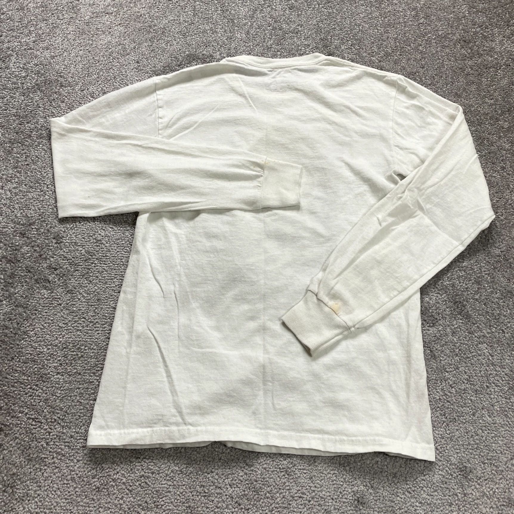 Soffe Soffe Graphic Tee Unisex Adult Small White Long Sleeve Crew Neck T-Shirt Casual Size S / US 4 / IT 40 - 2 Thumbnail