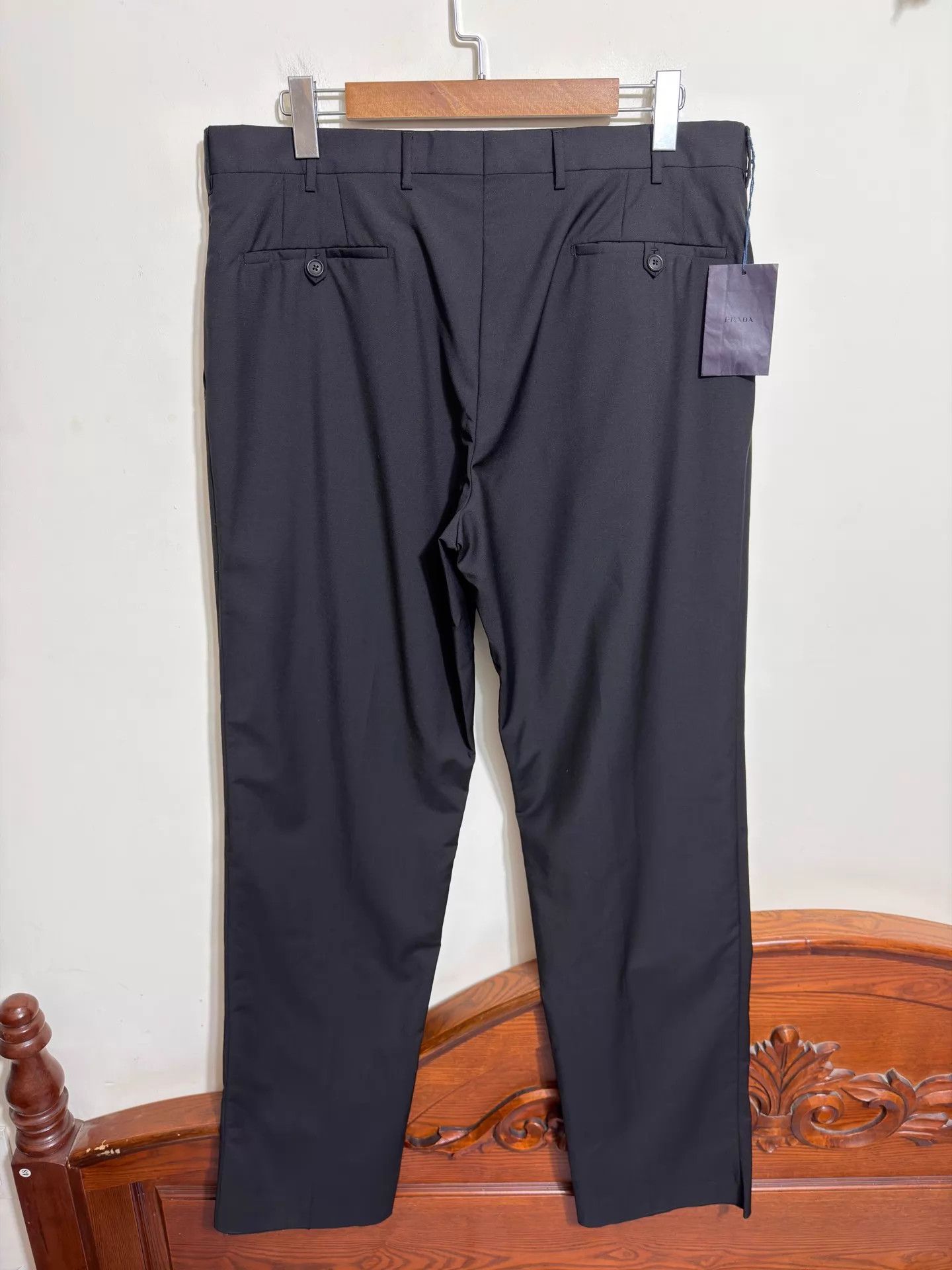 Prada Prada Wool-Mohair Wide-Leg Trousers Size 54 Size US 38 / EU 54 - 2 Thumbnail