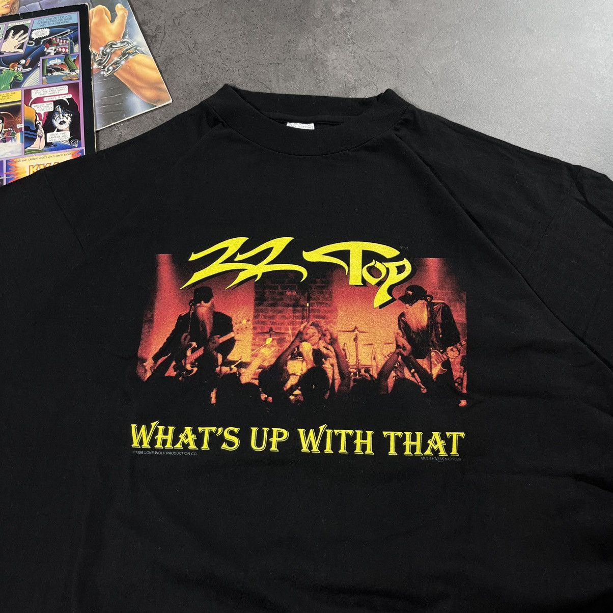 Band Tees Vintage 90s ZZ Top 1996 Big Logo Rock Metal Tshirt Tee Size US XL / EU 56 / 4 - 8 Thumbnail
