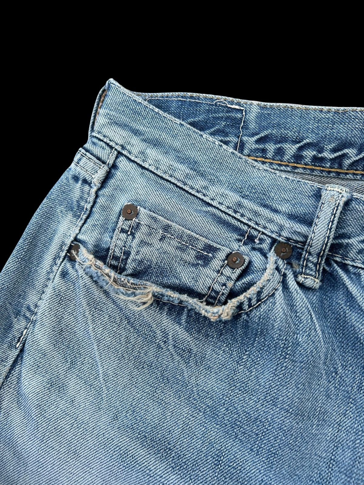 Kapital Thrashed Vintage OMNIGOD Selvedge Denim Jeans Size US 31 - 7 Thumbnail