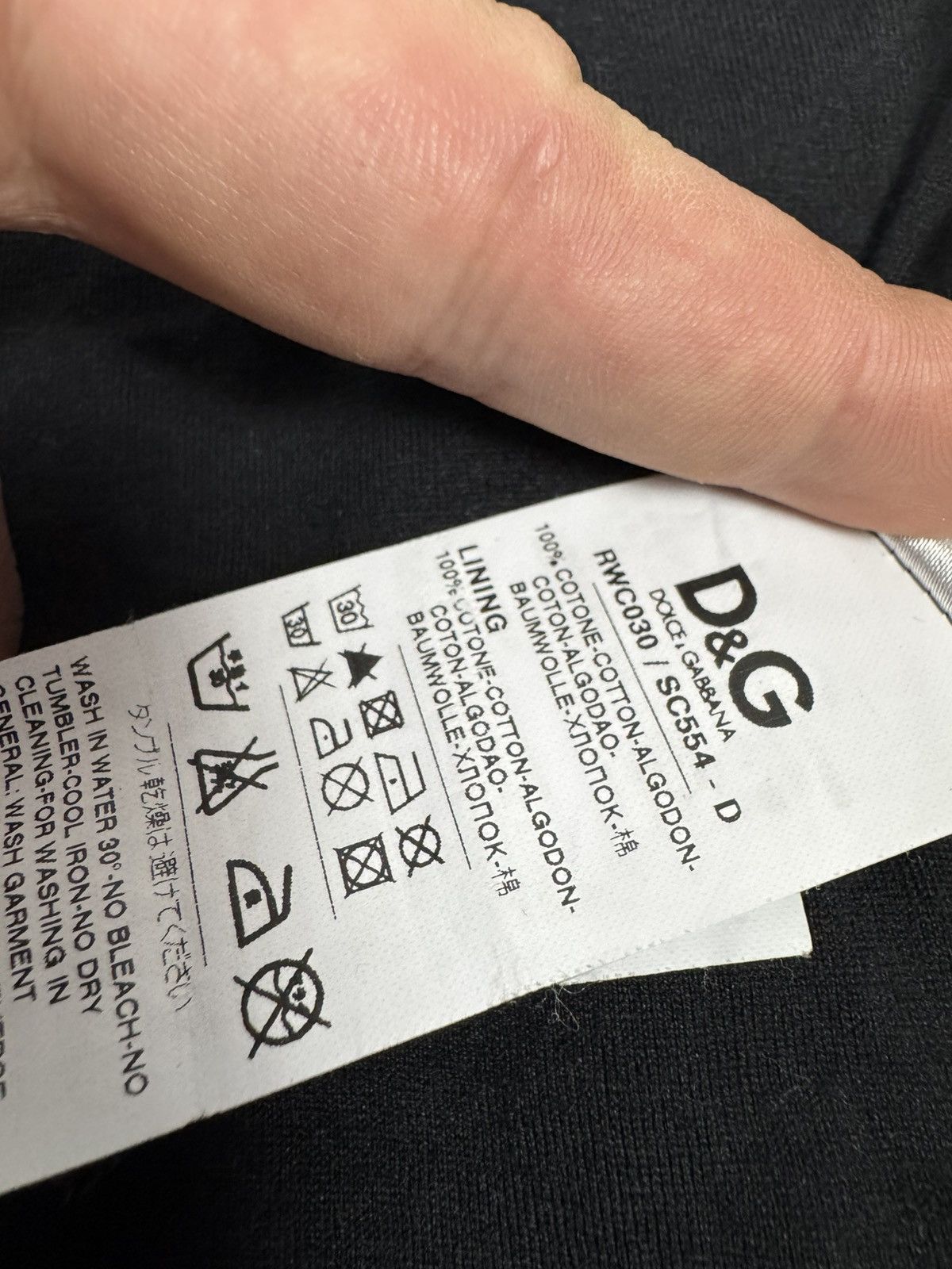Dolce & Gabbana Dolce Gabana Zip Black Special Player BIg Logo Size M Y2K Size US S / EU 44-46 / 1 - 12 Thumbnail