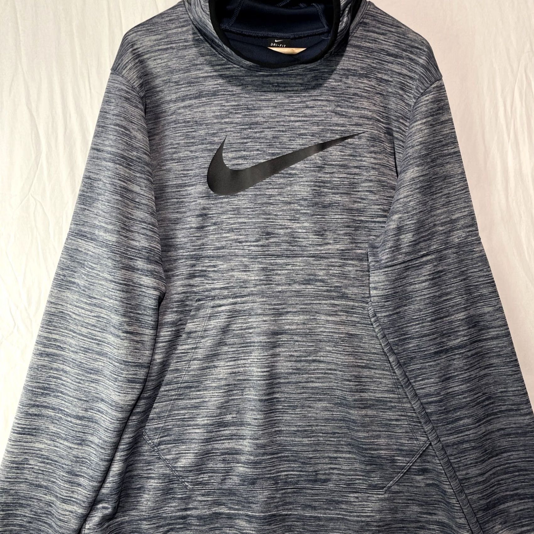 Nike Nike Hoodie Mens XL Blue Dri-Fit Mock Neck Pocket Sweatshirt Size US XL / EU 56 / 4 - 2 Thumbnail