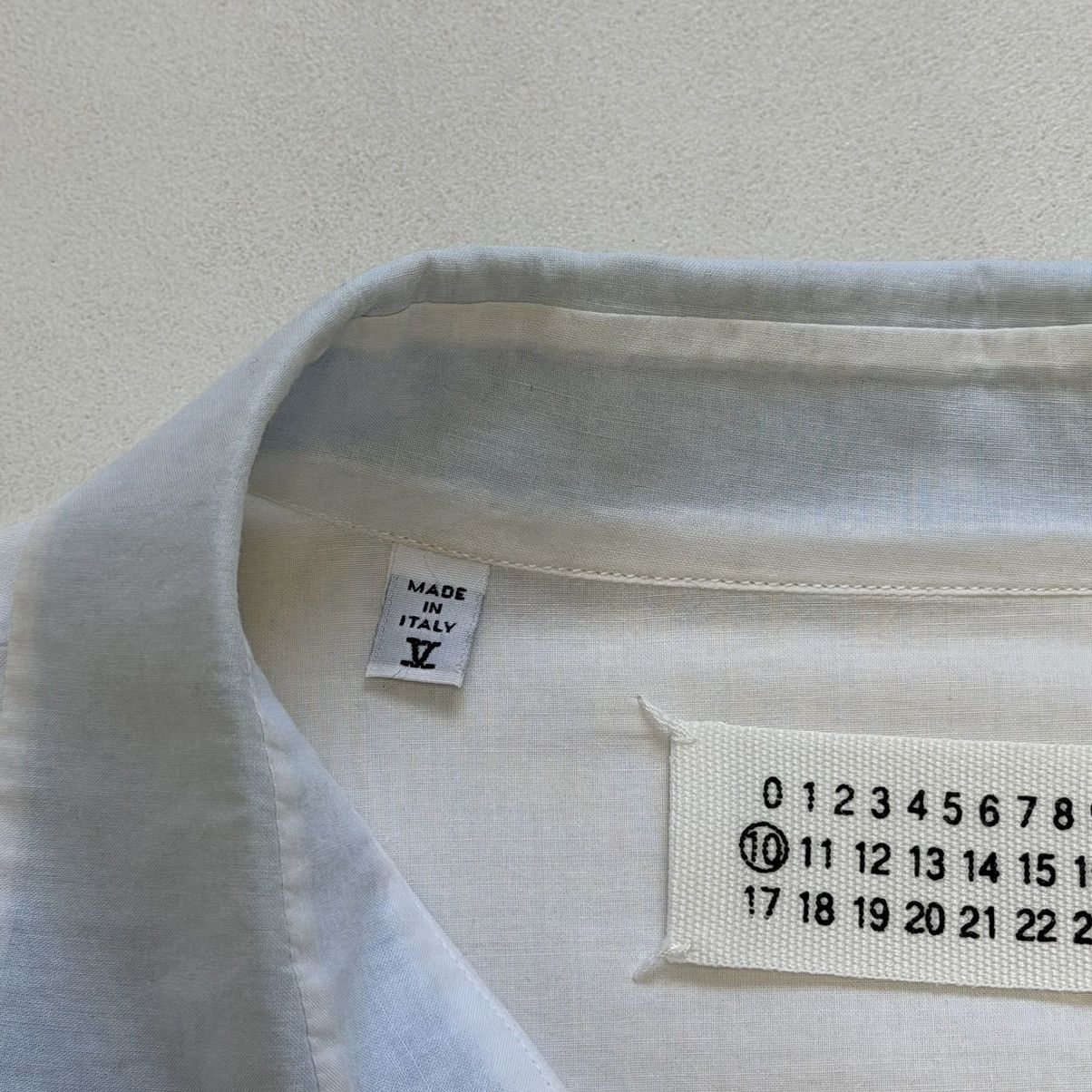Maison Margiela S/S 06 ‘Contrast Facing’ White Cotton Shirt Size US L / EU 52-54 / 3 - 5 Thumbnail